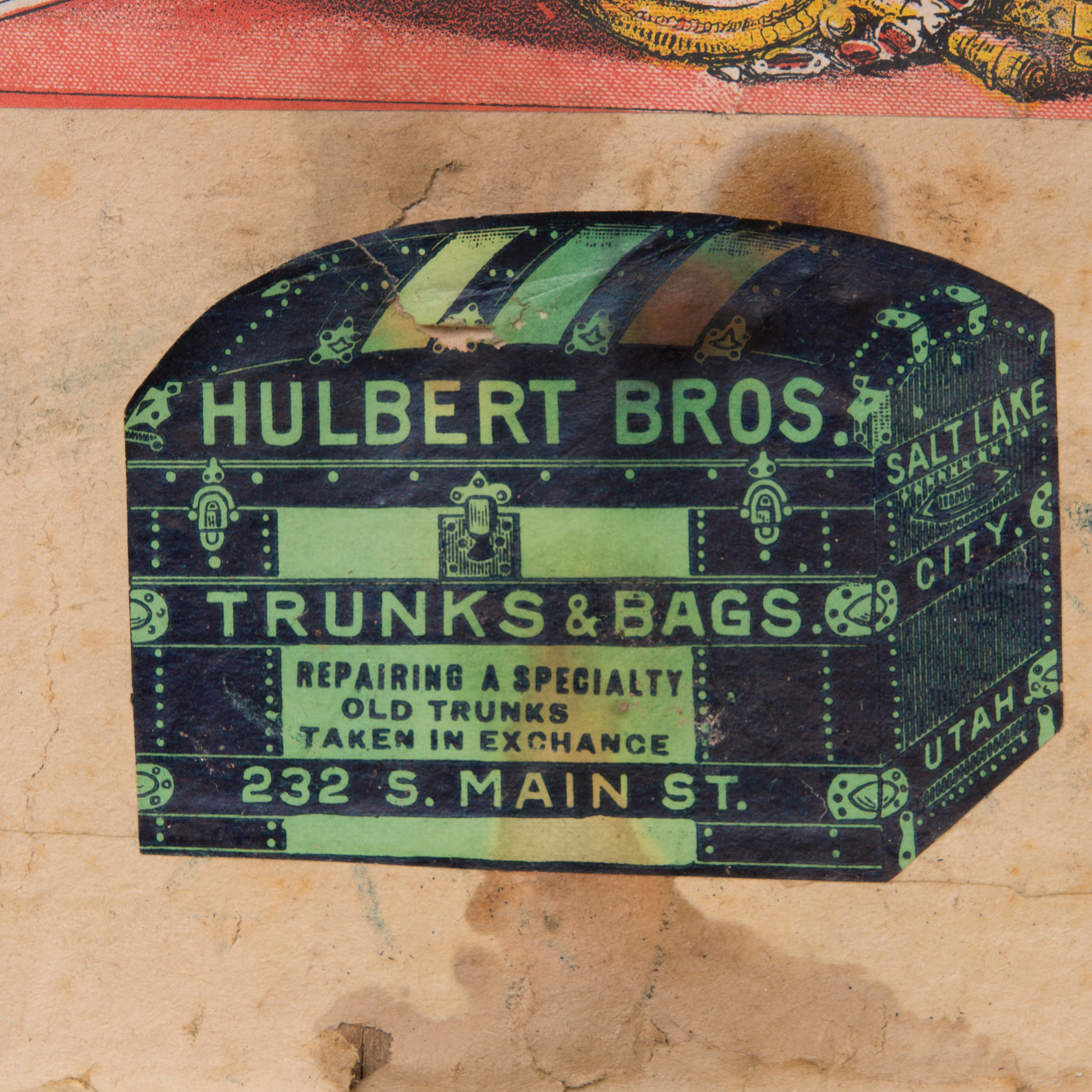 KOFFERT, Hulbert Bros. Trunks & Bags, USA, sekelskiftet 1800/1900