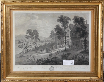 7021. GRAVYR, Frankrike 1700-tal.