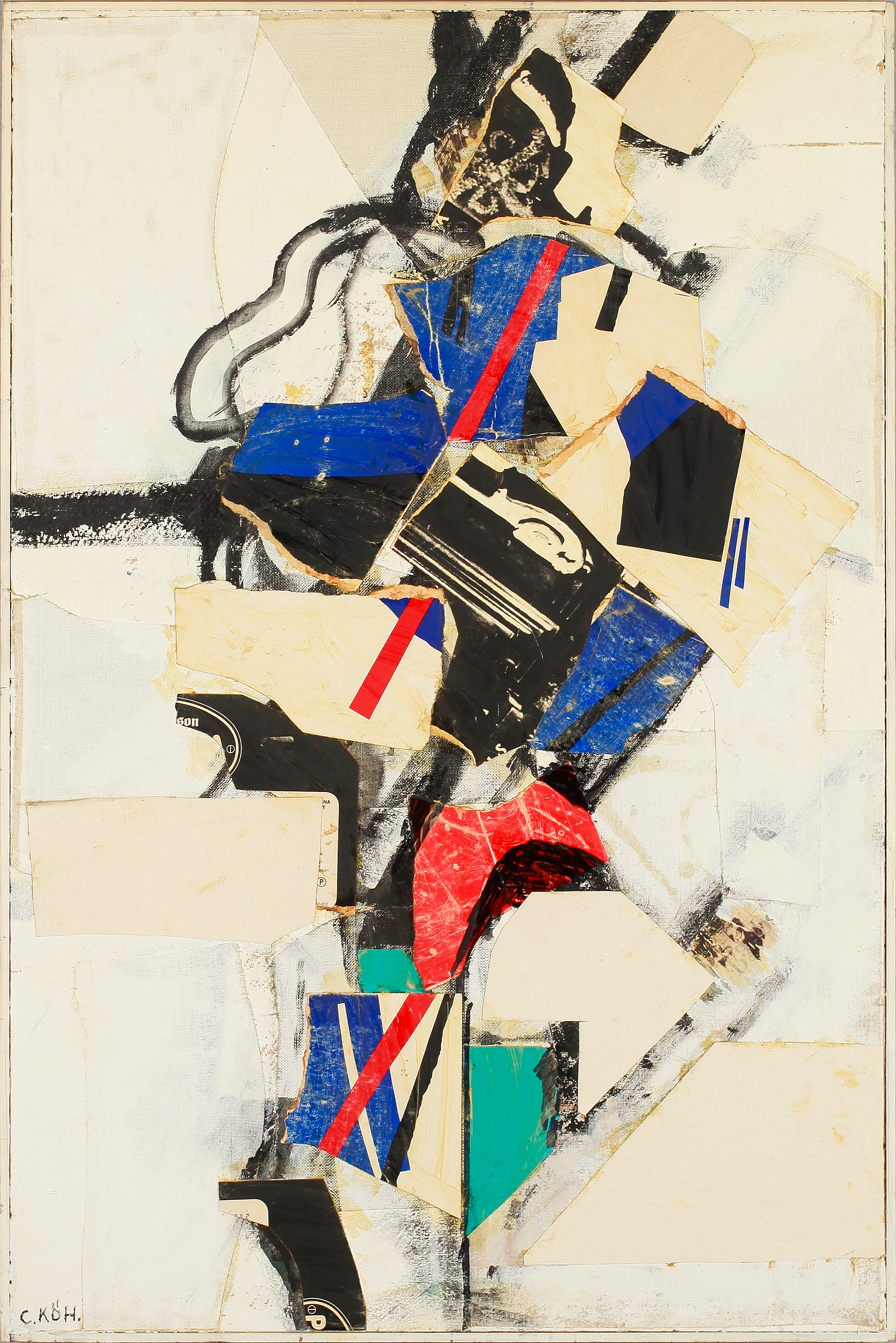 CARL KÖHLER, collage, signerad. Bukowskis