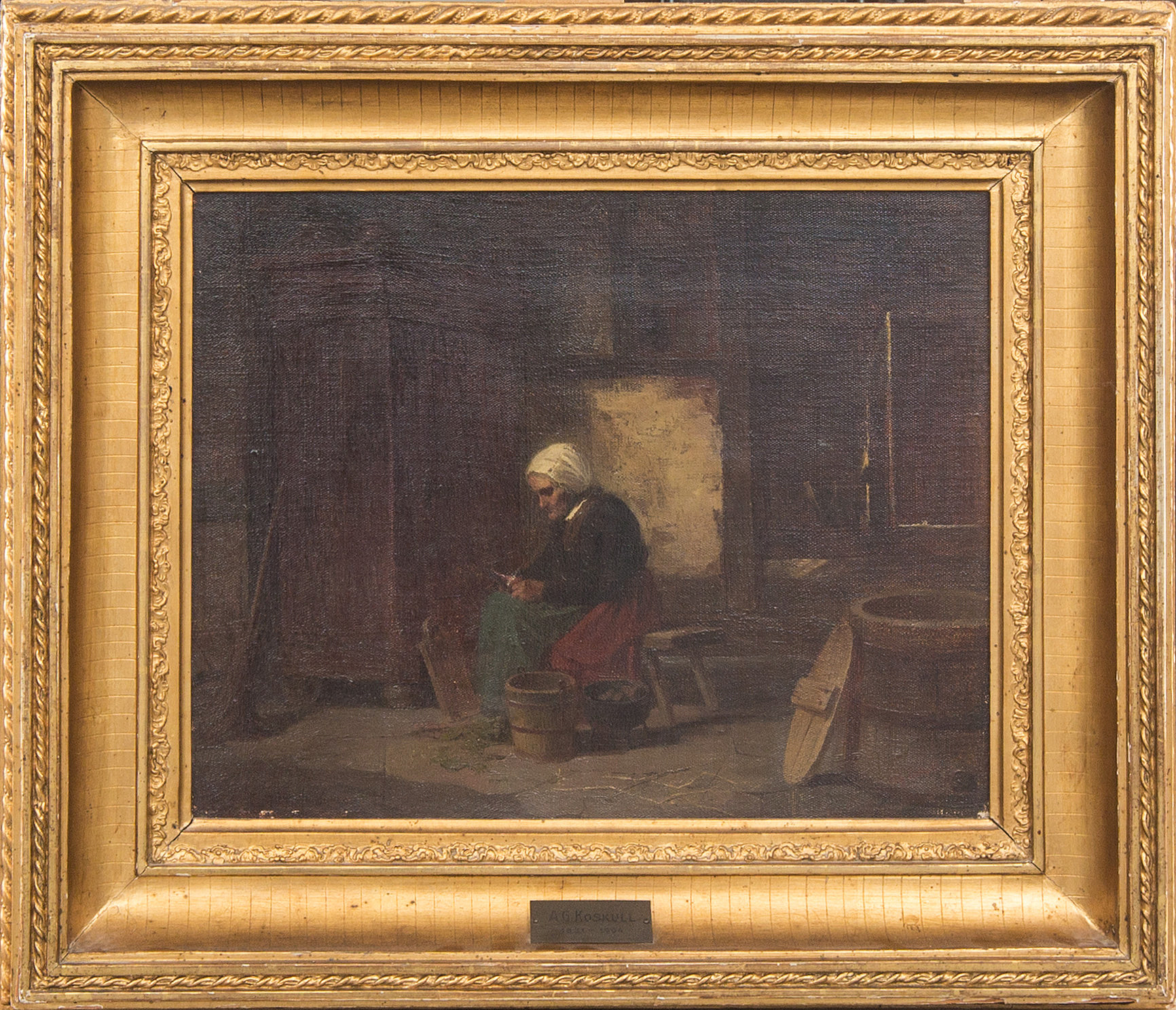 ANDERS GUSTAF KOSKULL, olja på duk, signerad. Bukowskis