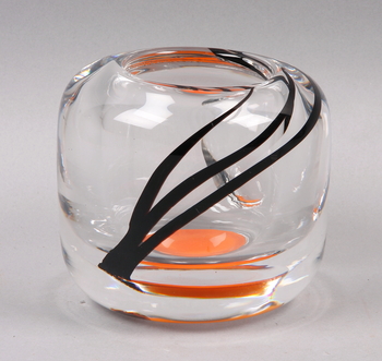 74853. VAS, glas, Orrefors, Olle Alberius, sign.
