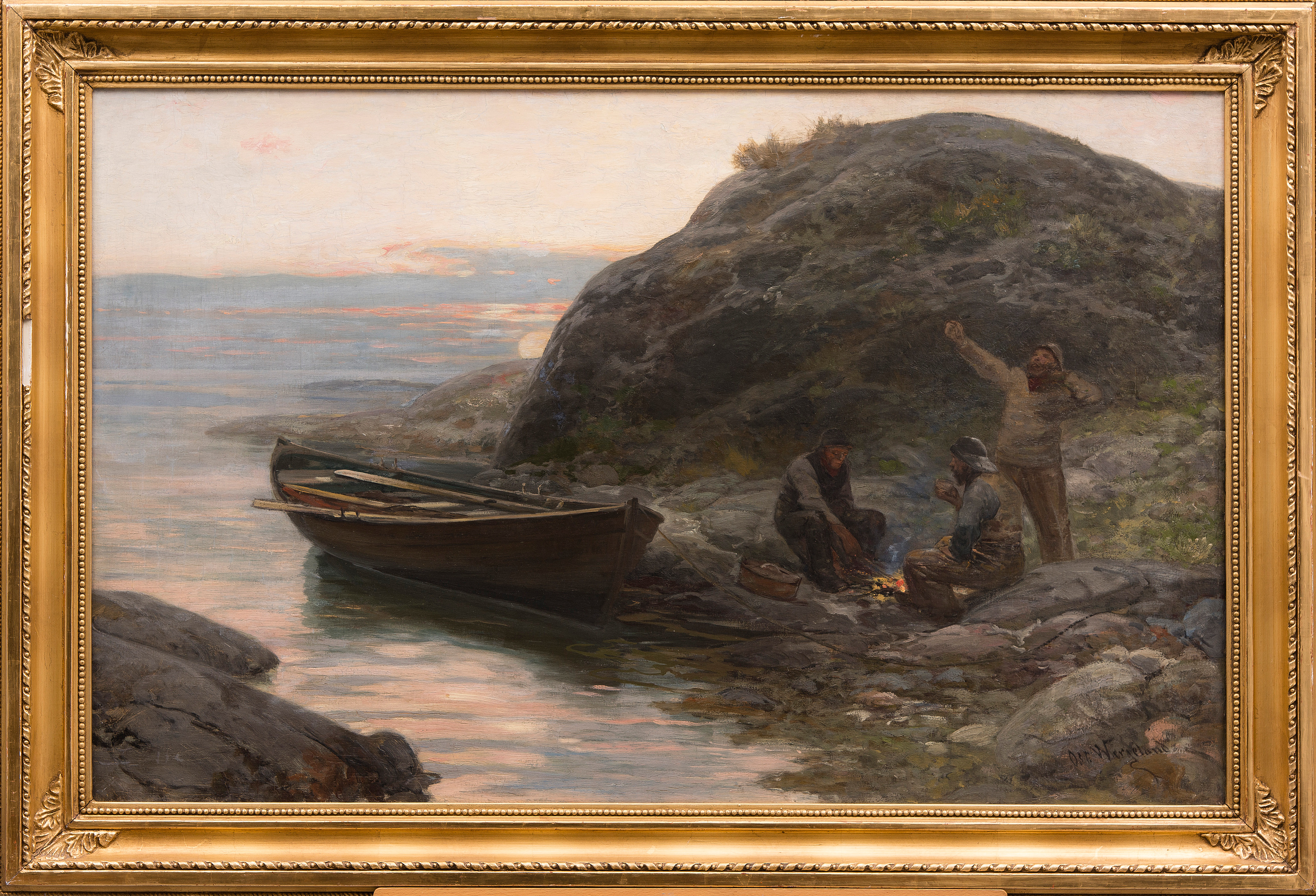 OSCAR WERGELAND, olja på duk, uppfodrad på pannå, signerad. Bukowskis