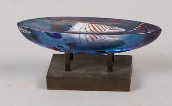 75991. SKULPTUR, glas, Bertil Vallien, Kosta. Sign.