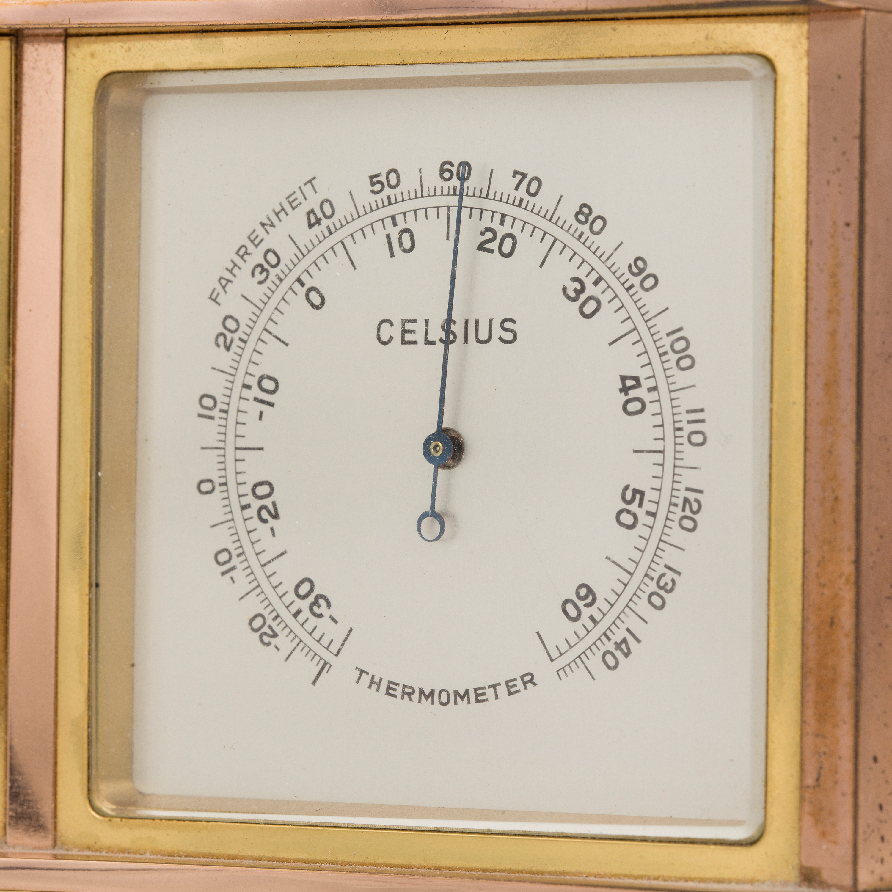 ANGELUS, super, table clock, barometer, thermometer, 190 x 88 mm