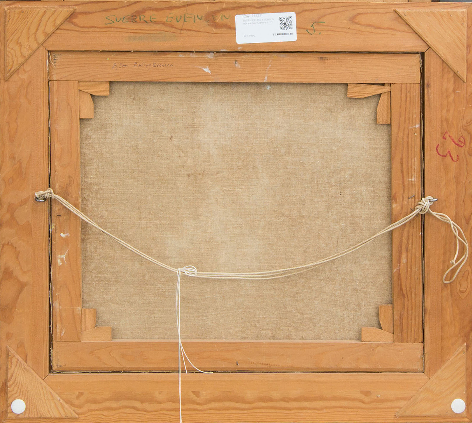 SVERRE EVENSEN, olja på duk. Signerad. Bukowskis