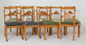 77639. STOLAR, 9 st, senempire, 1800-talets mitt.