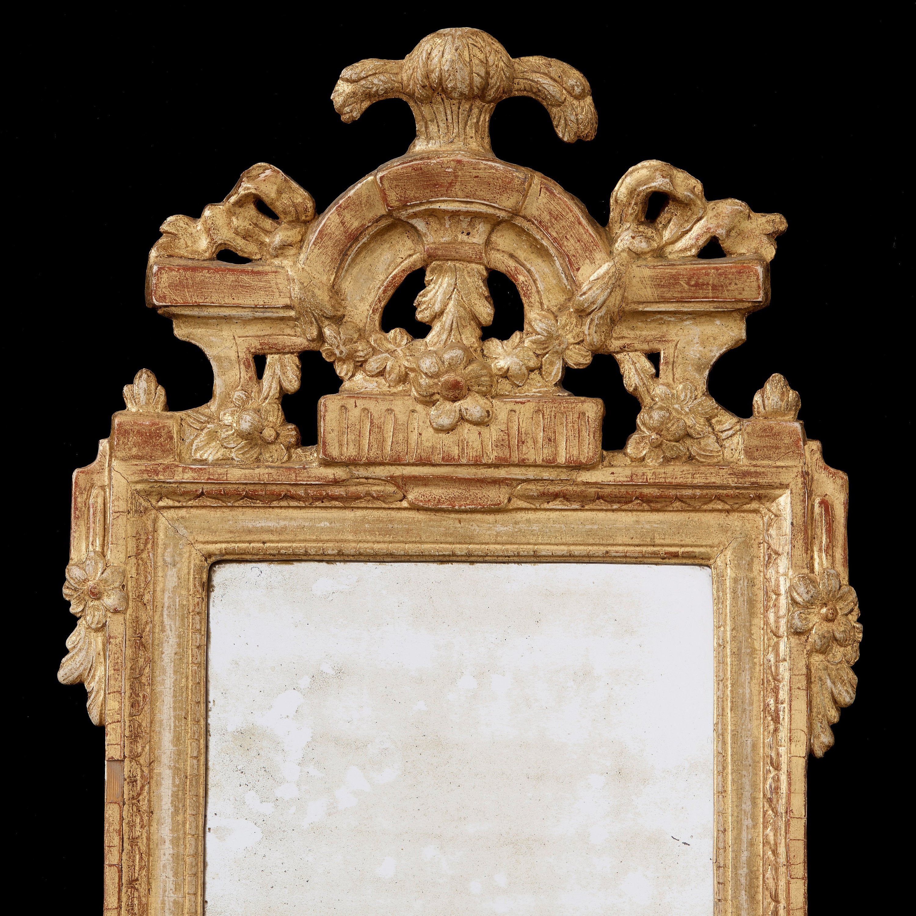 A Gustavian mirror by Johan Åkerblad. Bukowskis