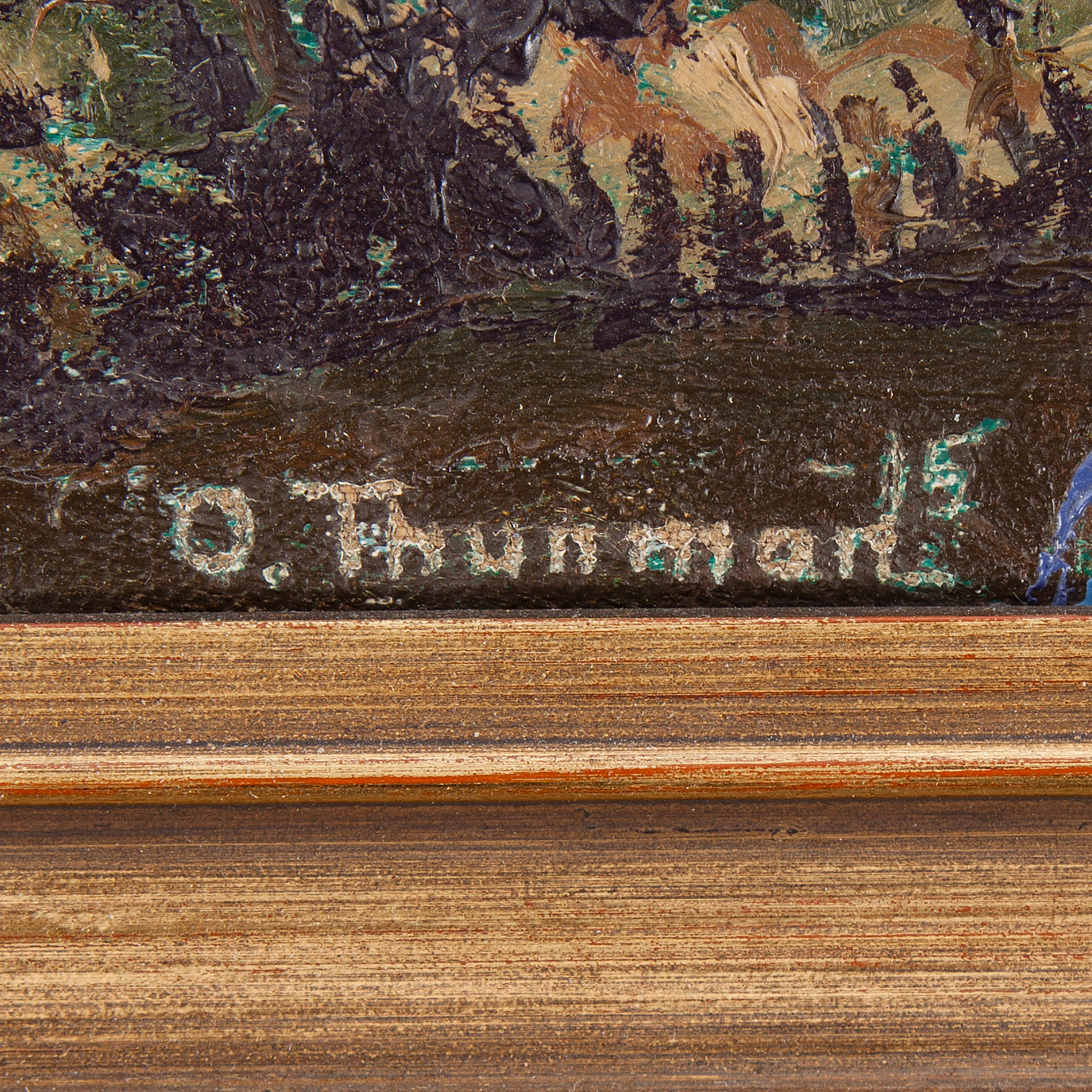 OLOF THUNMAN, oil on board, signed and dated -15. - Bukowskis
