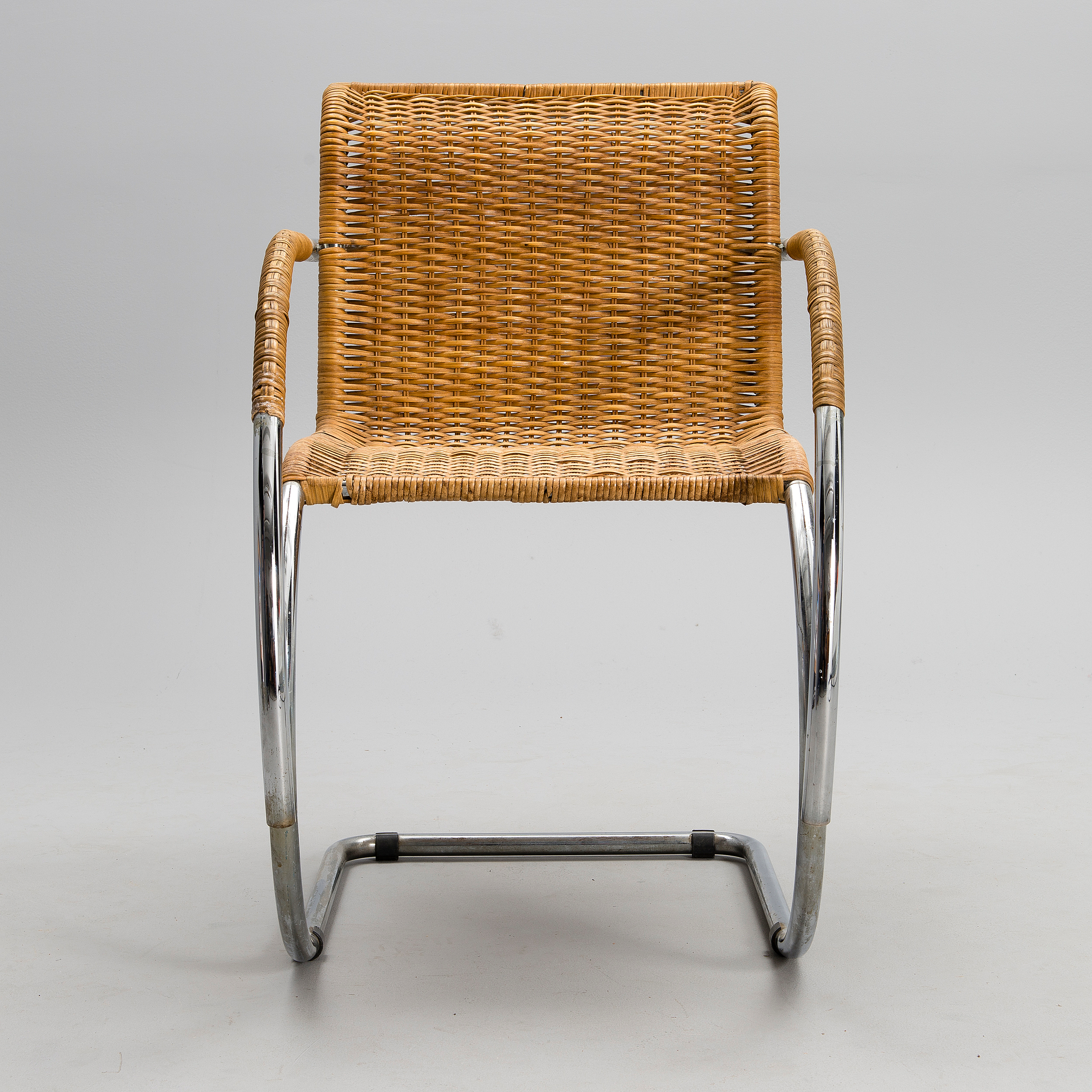 LUDWIG MIES VAN DER ROHE, ARMCHAIR, LUDWIG MIES VAN DER ROHE, ARMCHAIR,