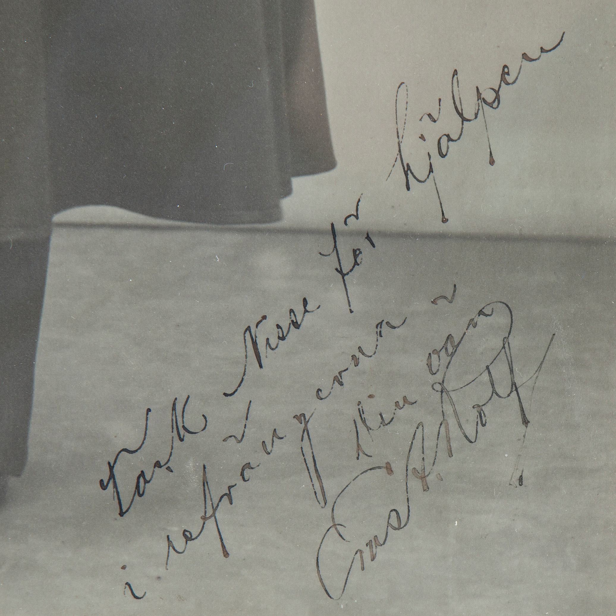 ERNST ROLF (1891-1932), egenhändigt signerat fotografi. - Bukowskis