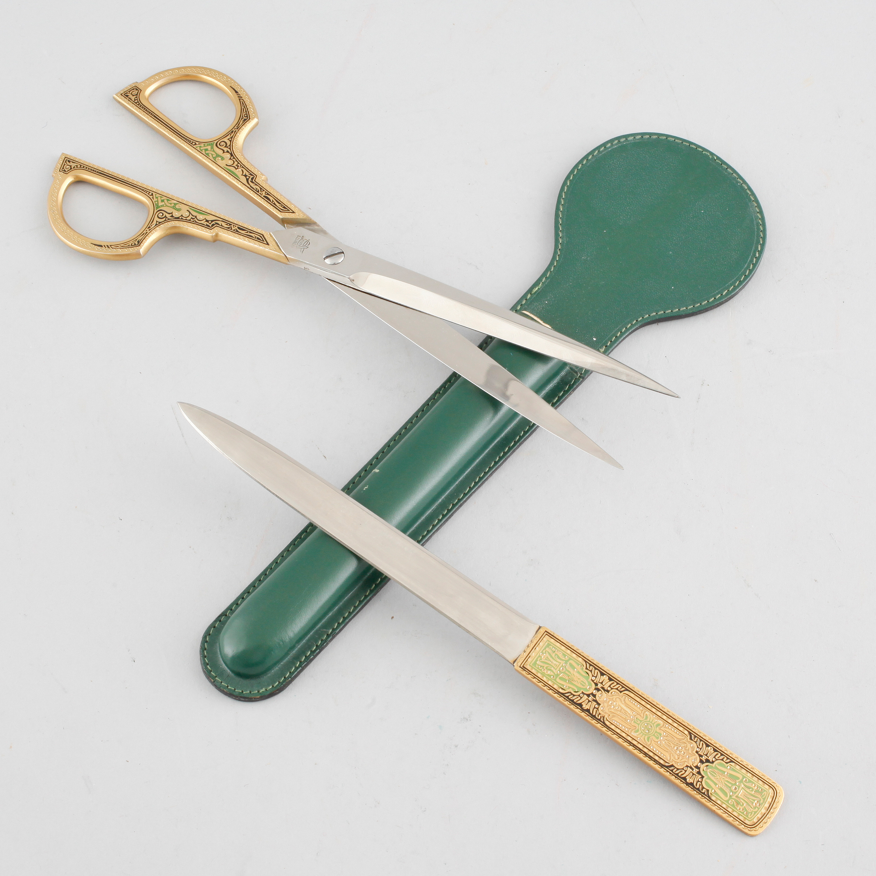 Letter Scissors Classical A scissor and a letter opener, second half of the 20th century. - Bukowskis