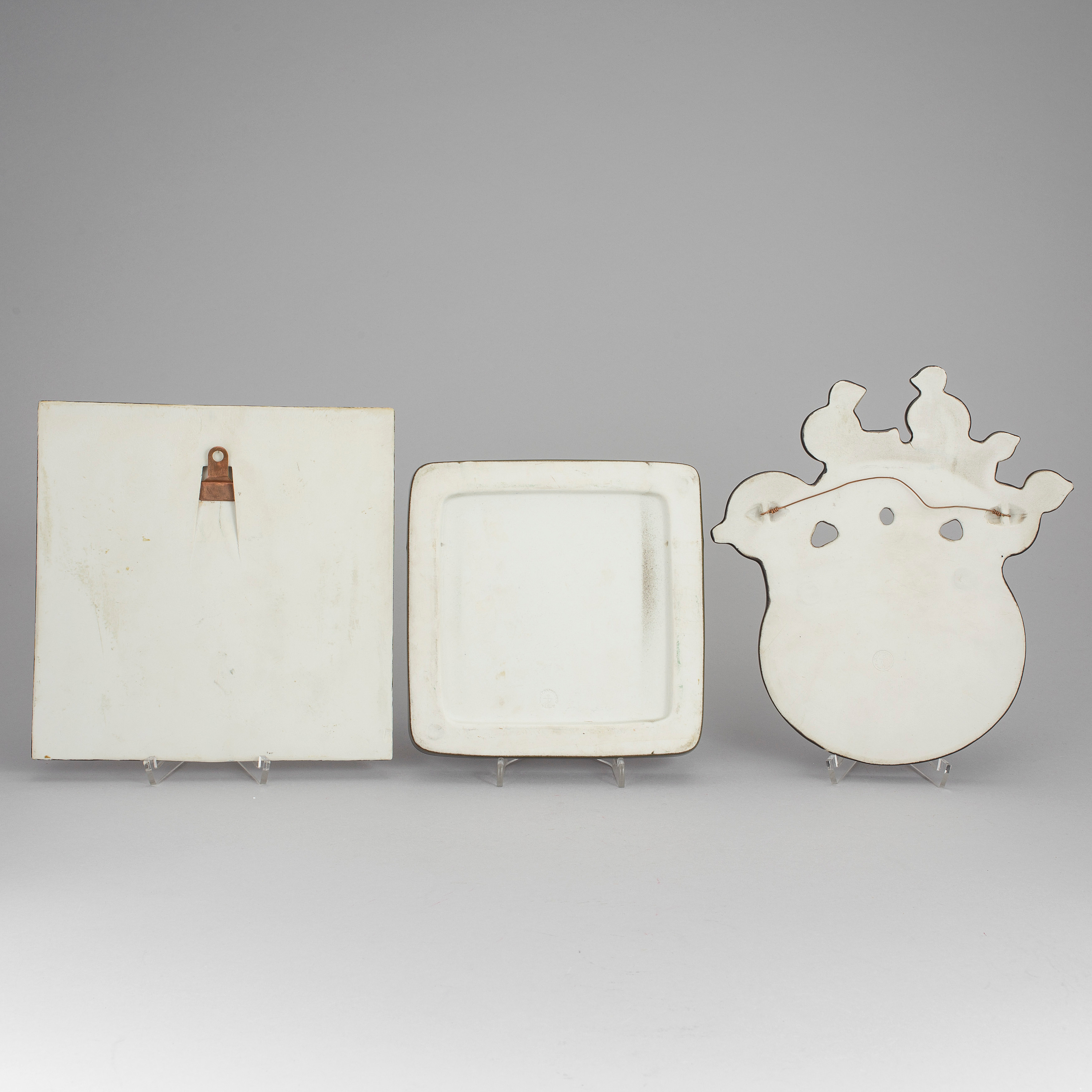 VÄGGPLATTA, stengods. Britt-Louise Sundell, Gustavsberg, 1960-tal