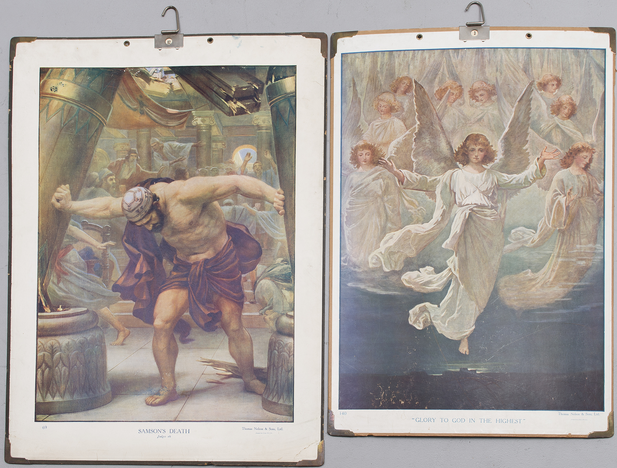 TWO EDUCATIONAL POSTERS Thomas Nelson & Sons, Ltd., printed in Great