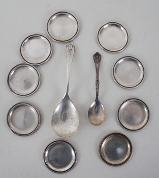 81807. ASKFAT, 9 st, SKEDAR, 2 st. Silver, div mästare bl.a TESI.