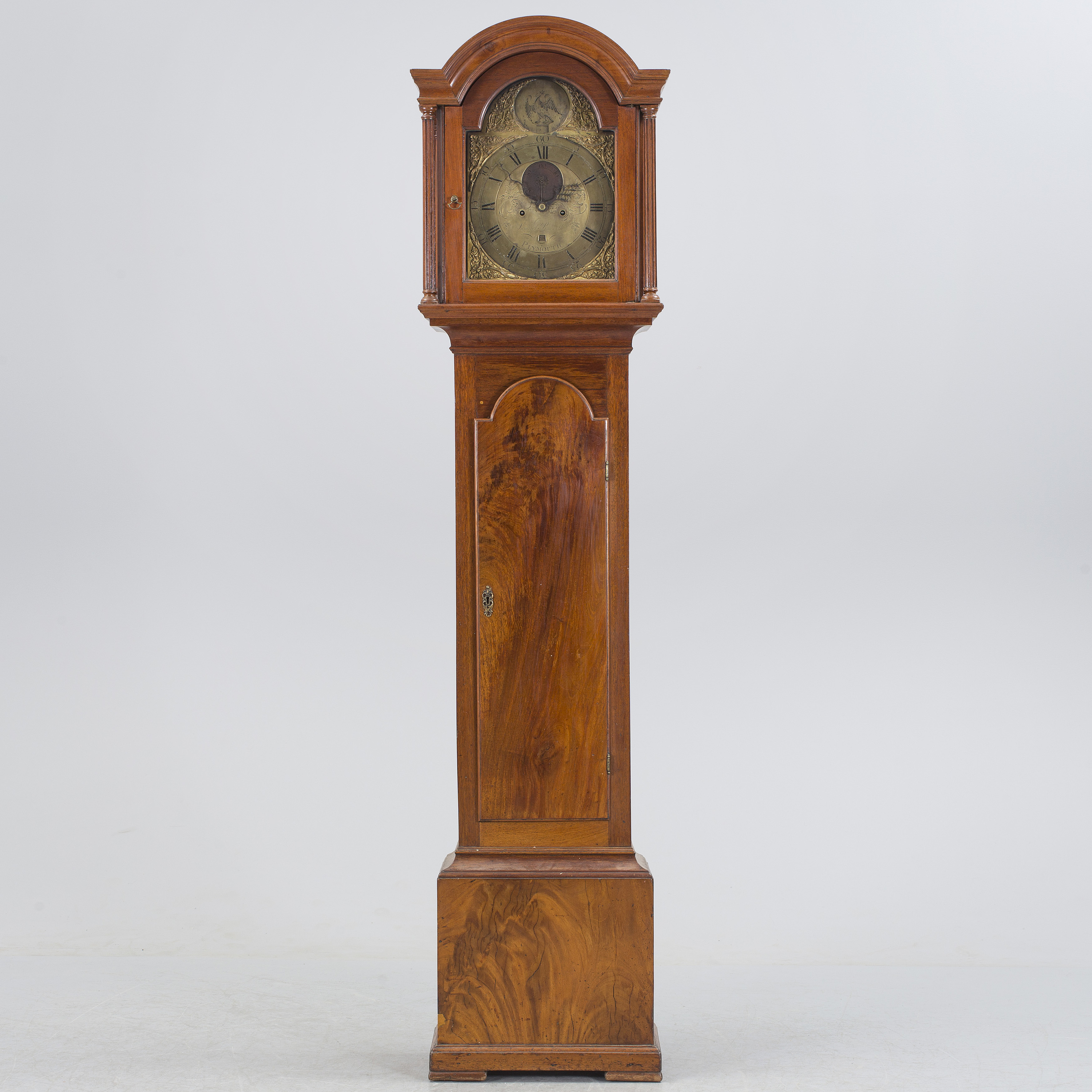 A Samuel Raworth mahogany longcase clock, Plymouth, England, late 18th