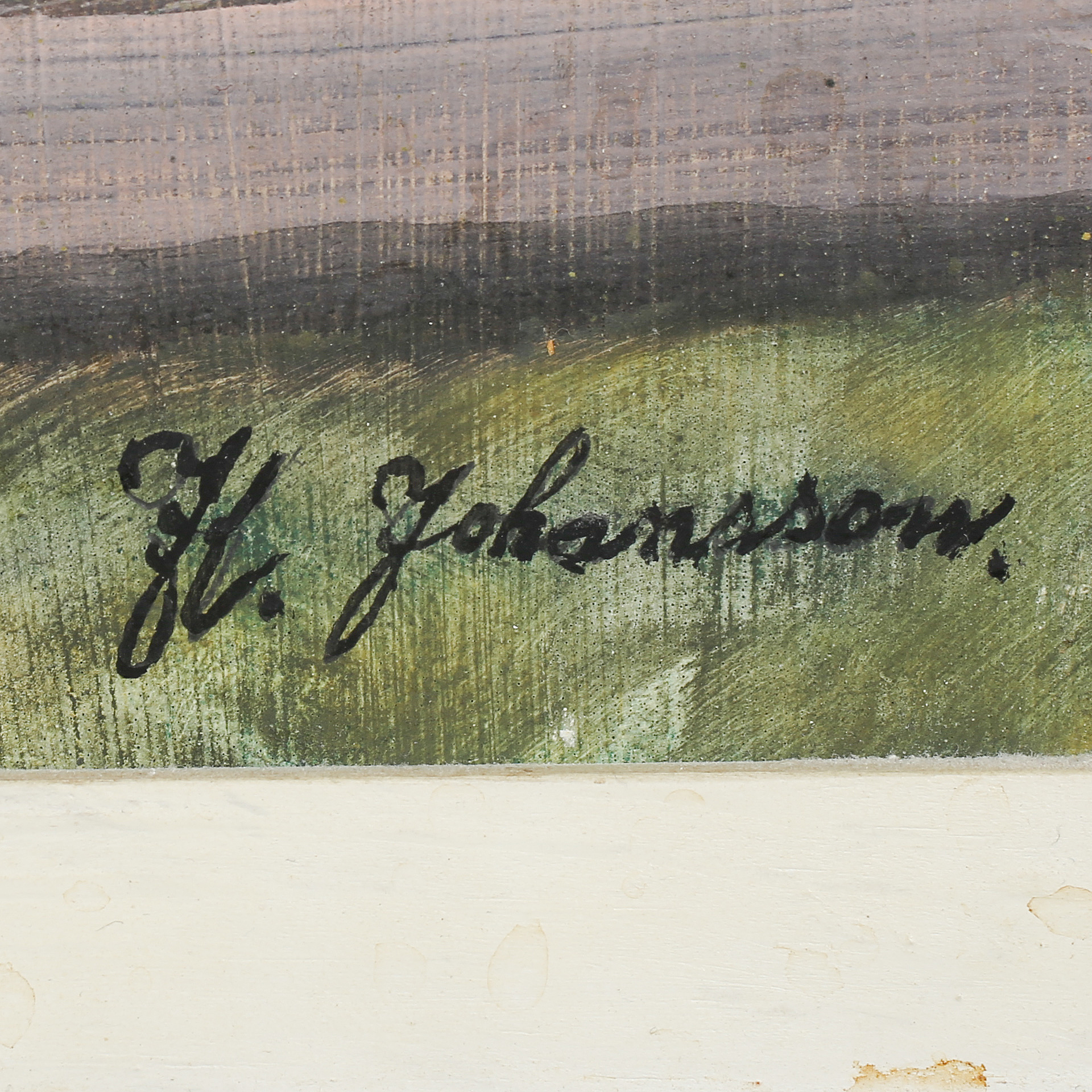 KNUT JOHANSSON, oil on panel, signed. Bukowskis