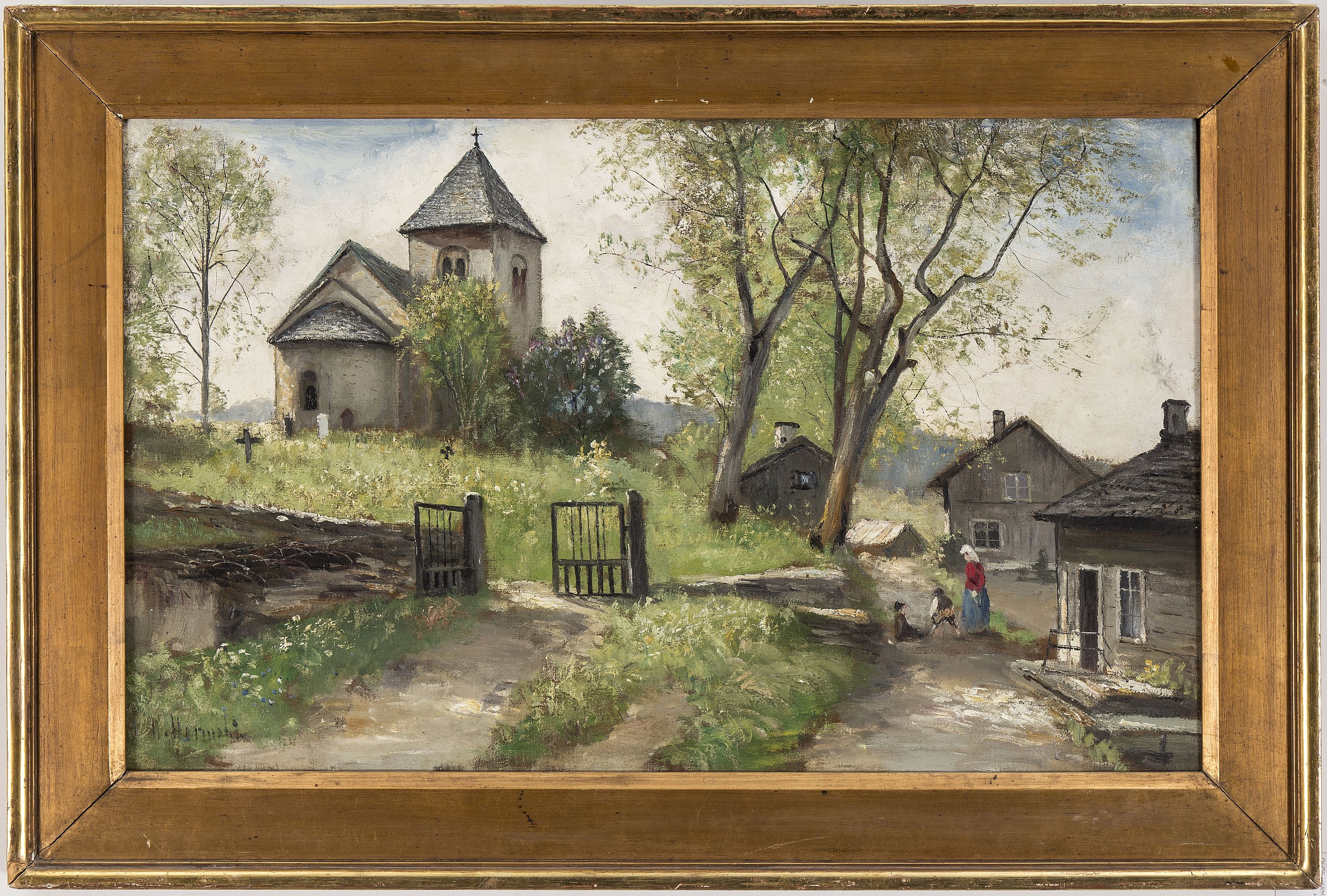 OLOF HERMELIN, oil on canvas, signed O. Hermelin. - Bukowskis
