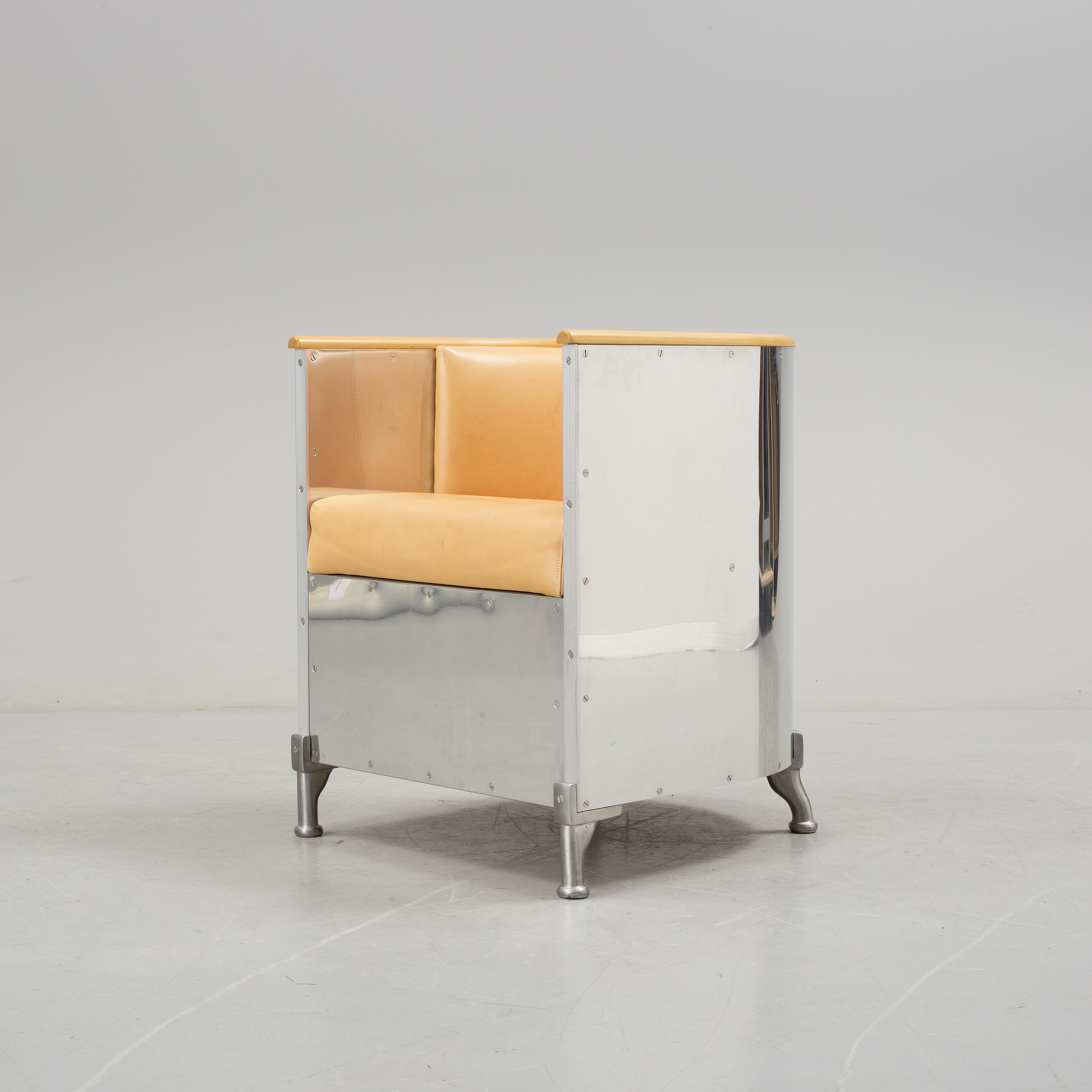 MATS THESELIUS, fåtölj, "Aluminium Chair", Källemo efter 1990. - Bukowskis