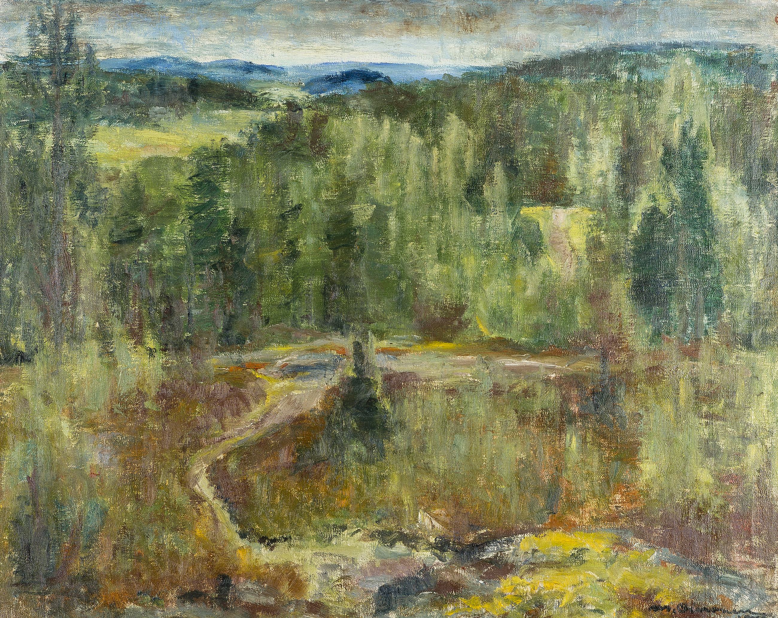 MIKKO OINONEN Oil On Canvas Signed And Dated 1949 Bukowskis
