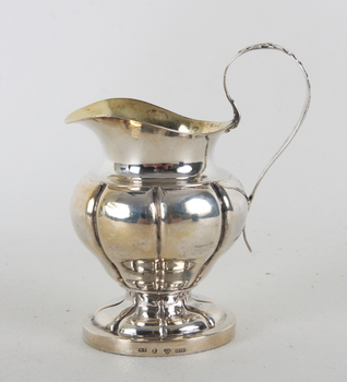 85057. GRÄDDKANNA, silver. Gustaf Möllenborg, Stockholm, 1840.
