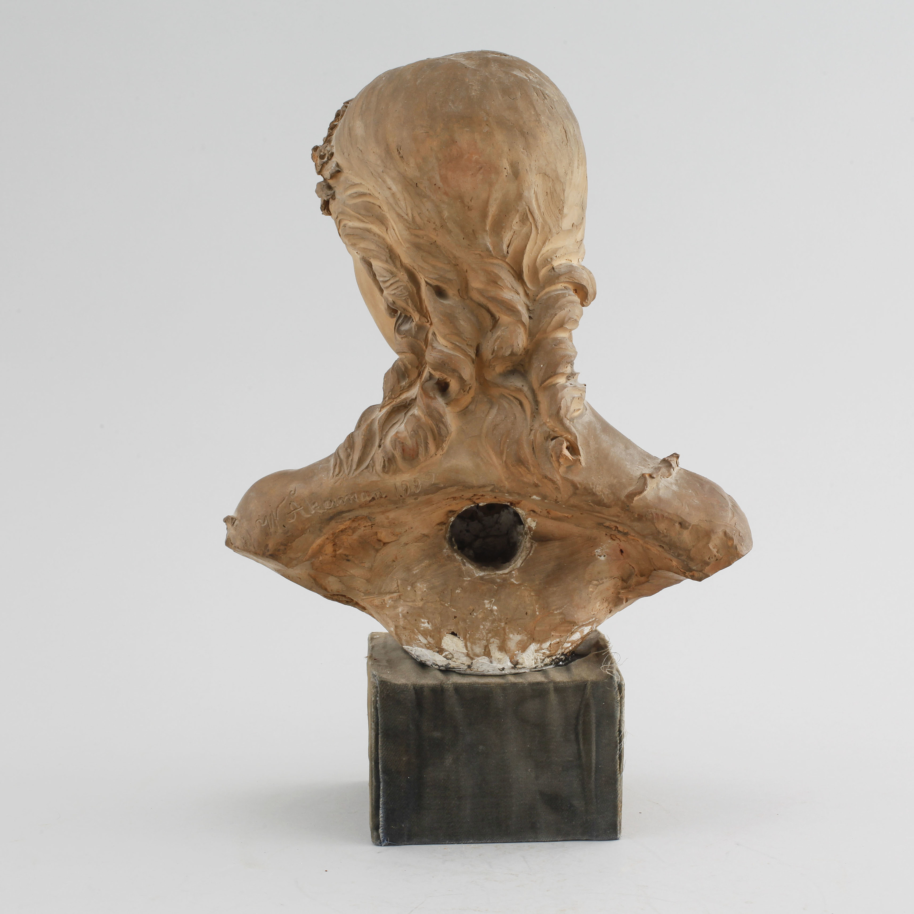 WERNER ÅKERMAN, sculpture, earthenware, signed and dated 1882. - Bukowskis