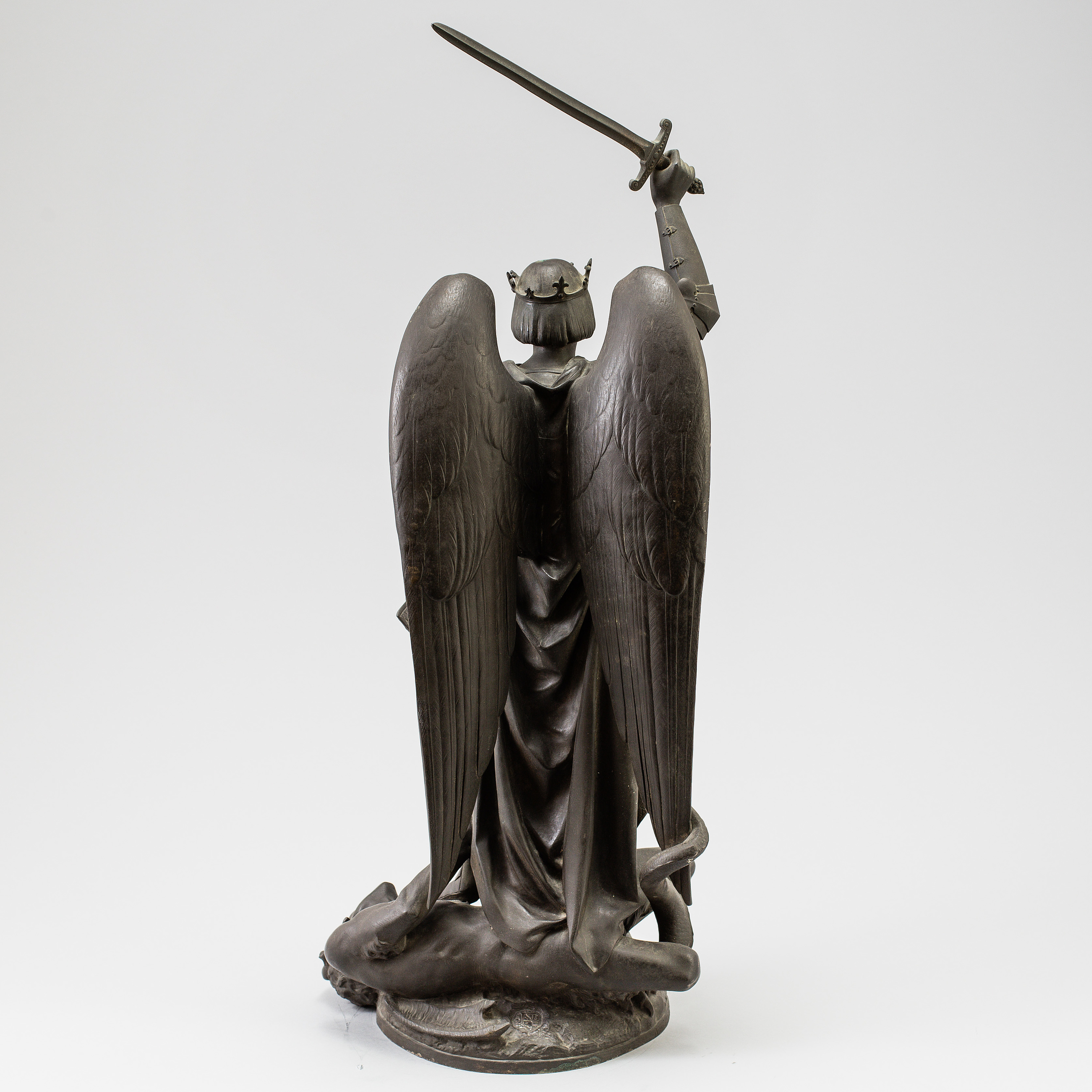 AIMÉ MILLET, sculpture, patinated metal, signed on base. Bukowskis