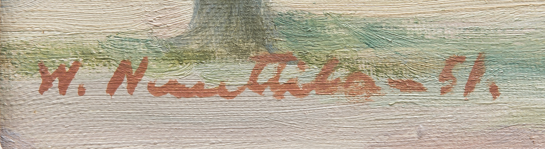 VÄINÖ NUUTTILA oil on canvas signed and dated 51 Bukowskis