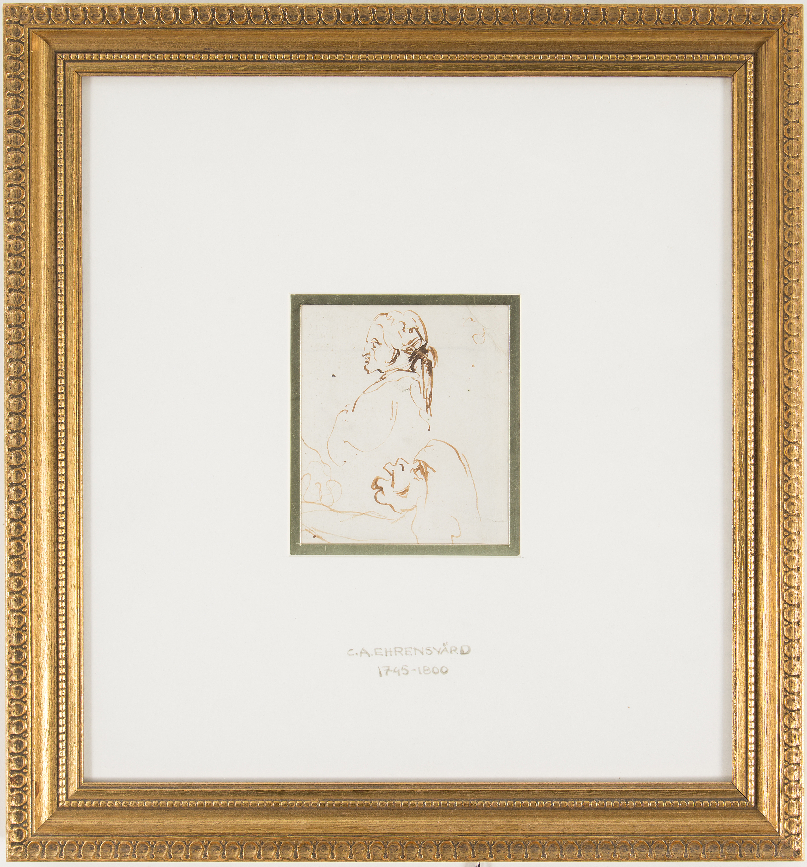 CARL AUGUST EHRENSVÄRD, Tillskriven, tuschteckning. Bukowskis