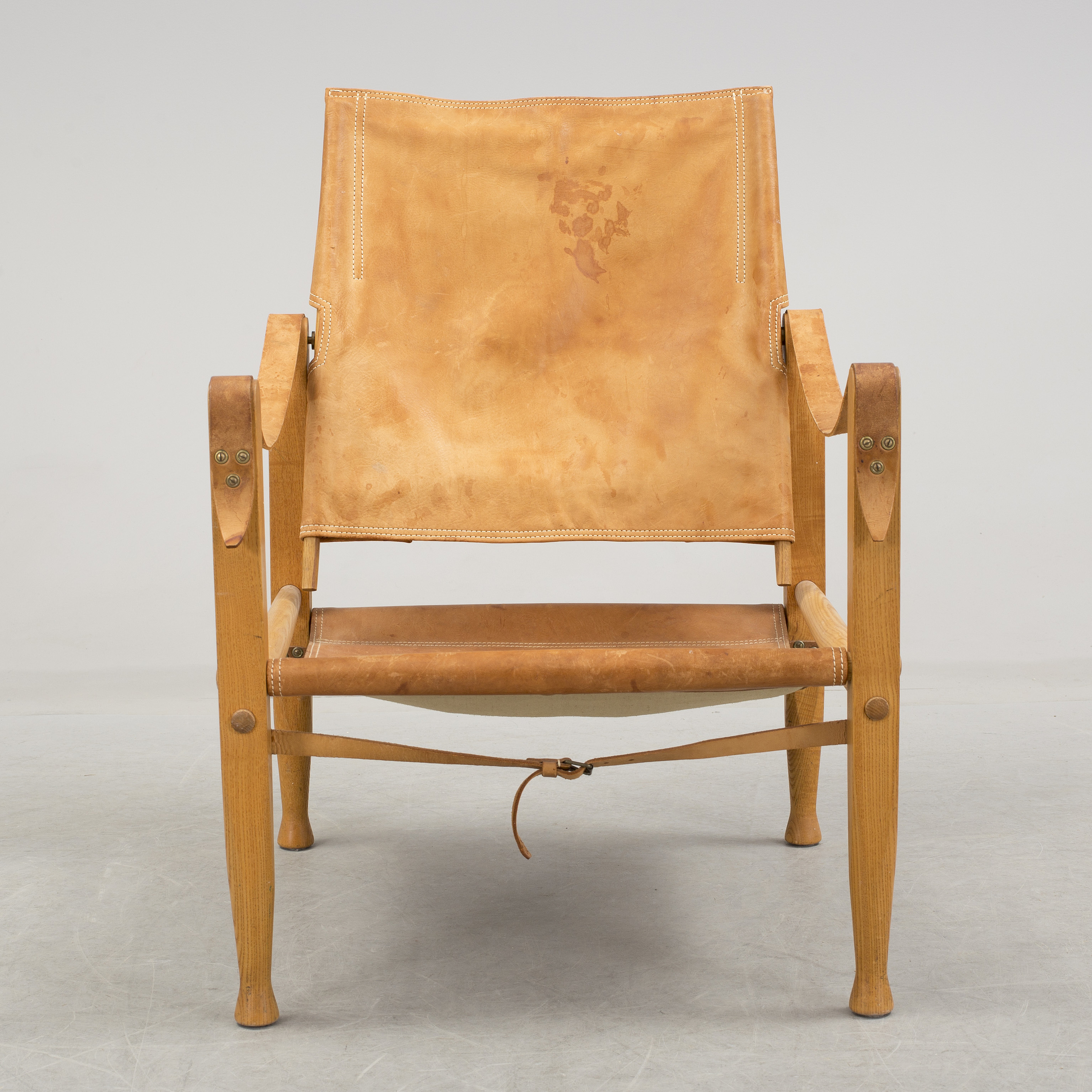 A 'Safari' armchair by Kaare Klint, Denmark. Bukowskis