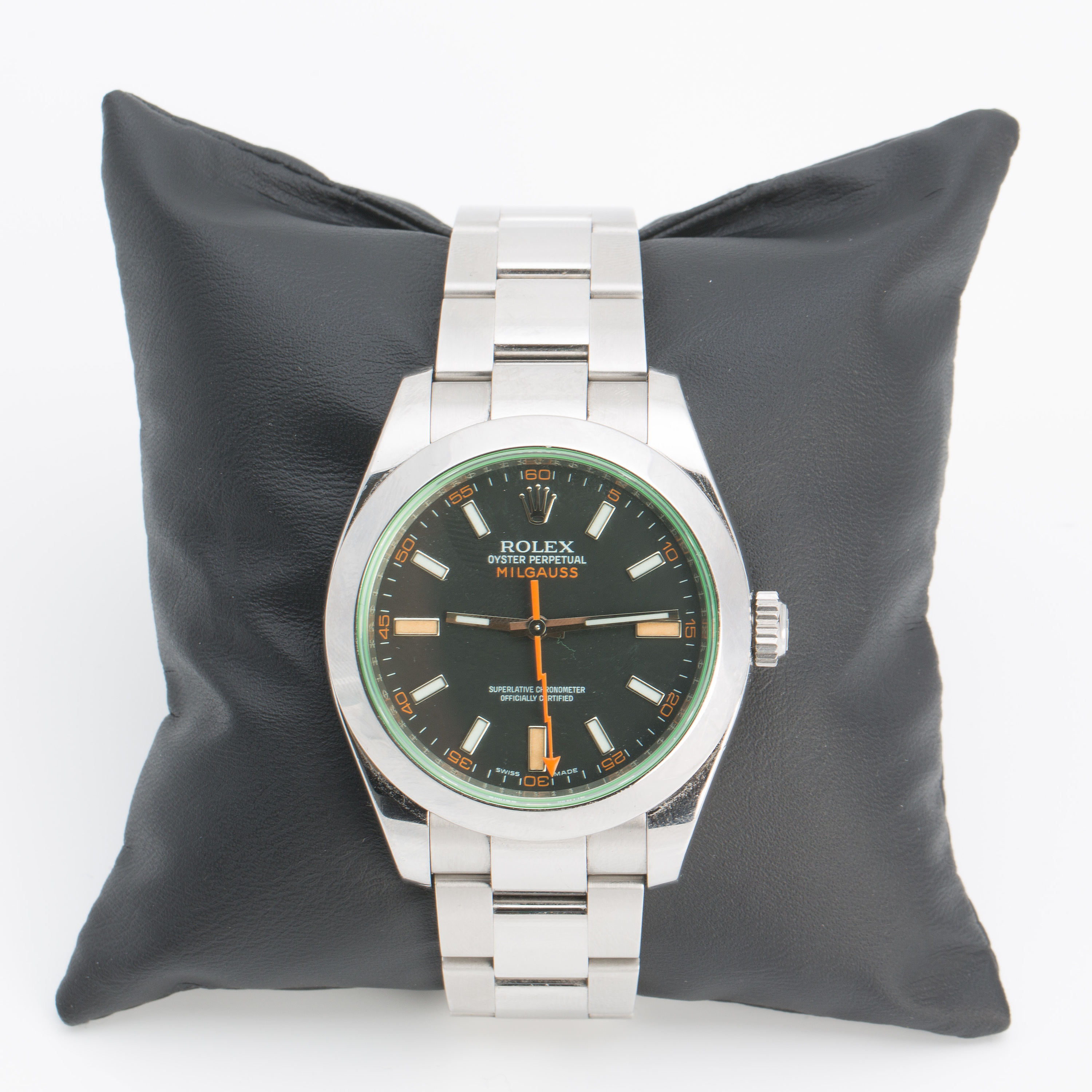 ROLEX, oyster perpetual Milgauss, wrist watch, 40 mm, Bukowskis
