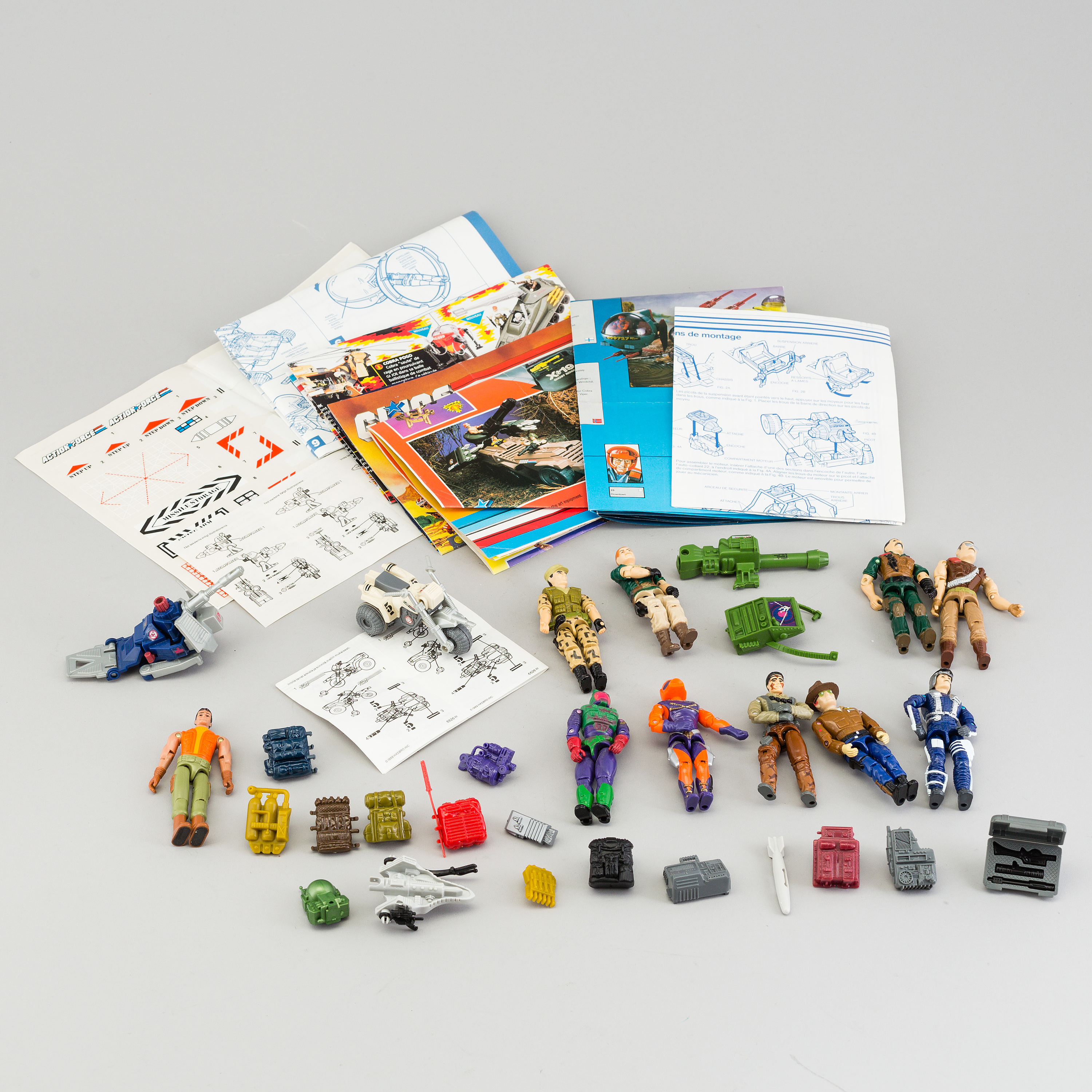 A lot of Gi Joe/Action Force toys, Hasbro, 1980/90s. Bukowskis