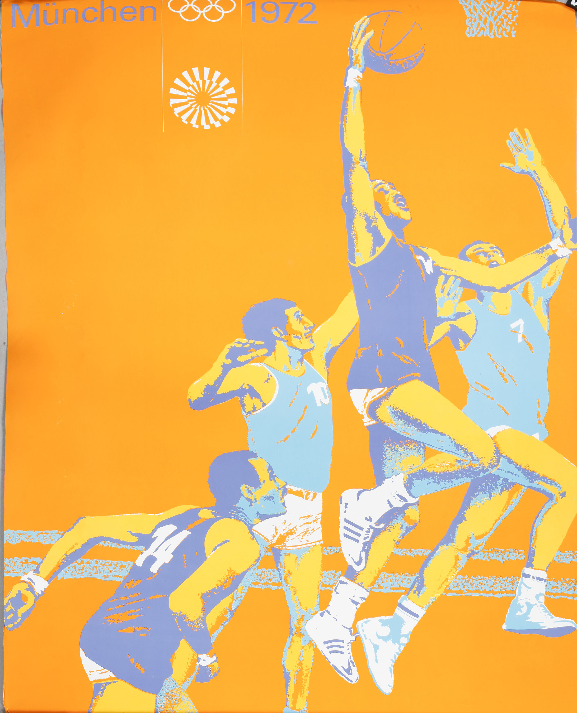 OLIMPIADI MUNCHEN 1972 vecchio biglietto Basket Olympiade Olympic Games
