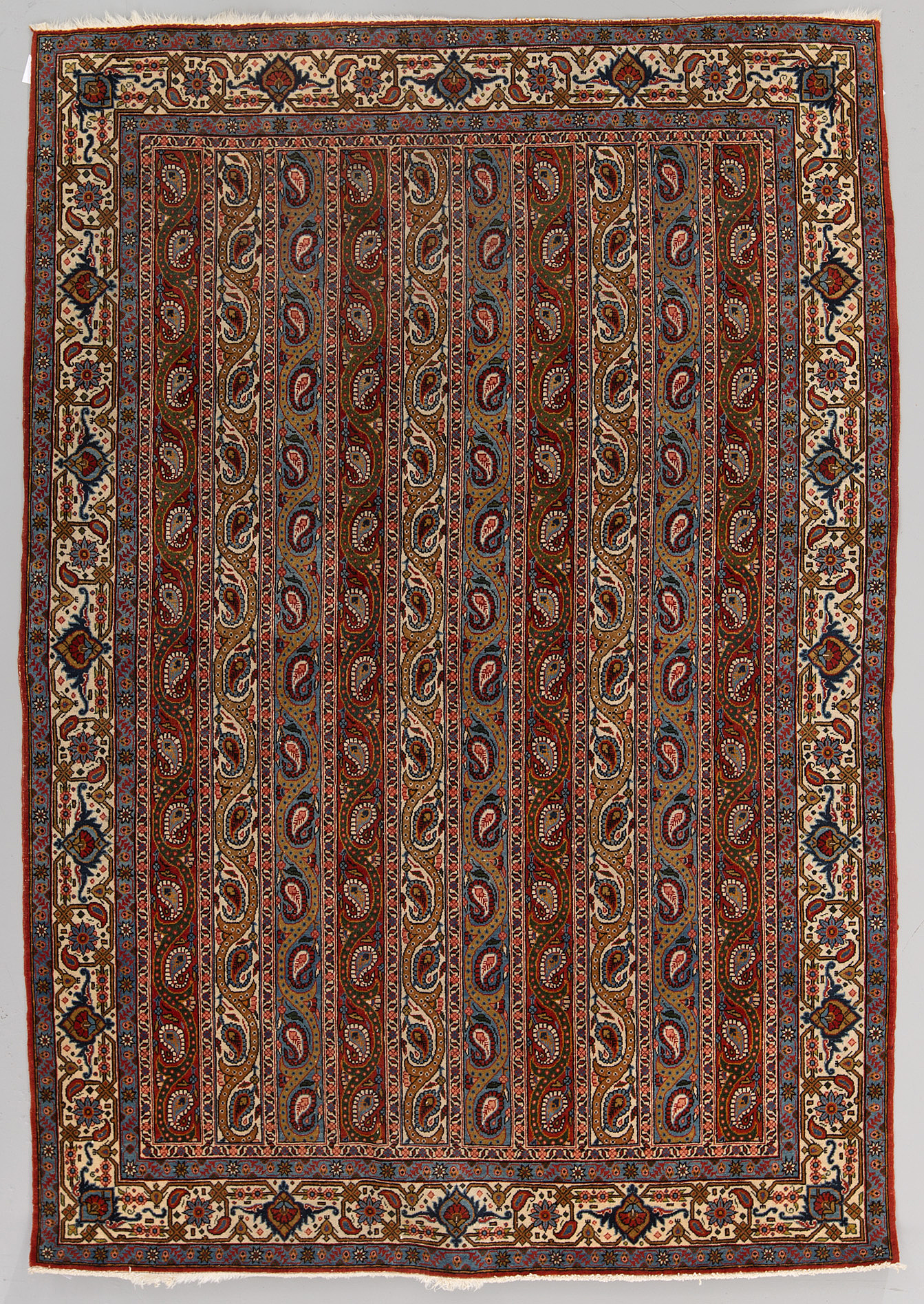 A semiantique Qum rug, around 200 x 140 cm. Bukowskis