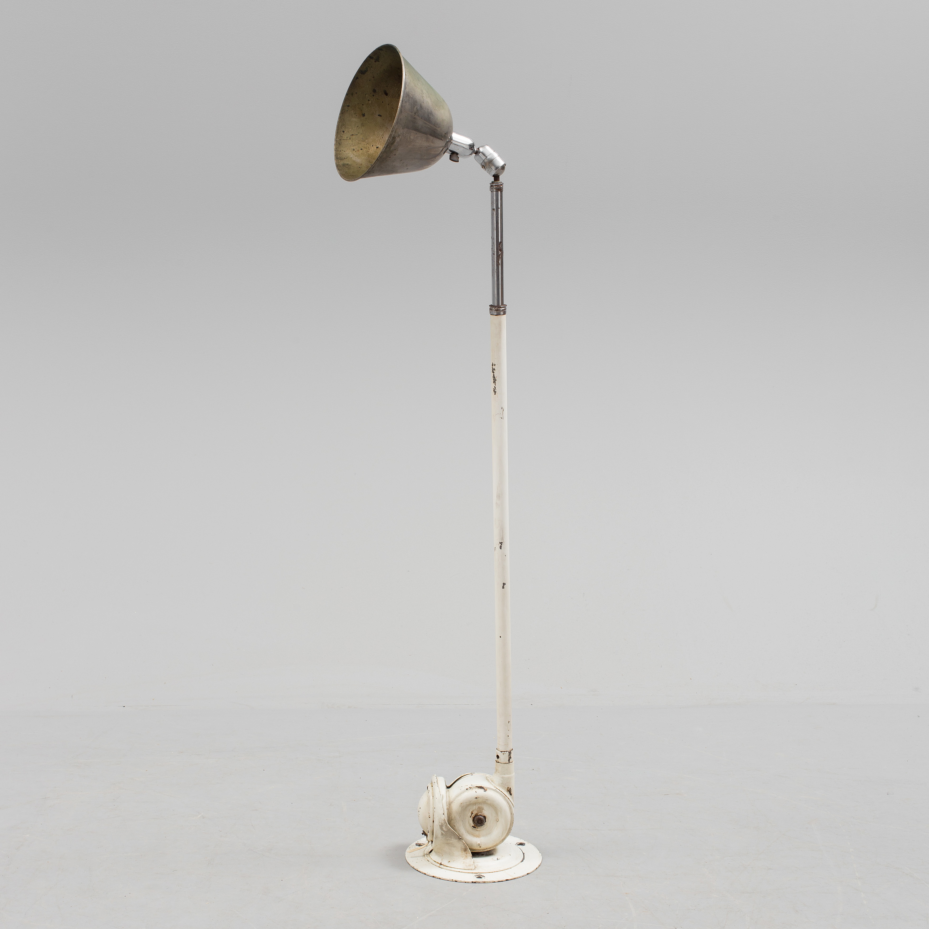a metal wall light