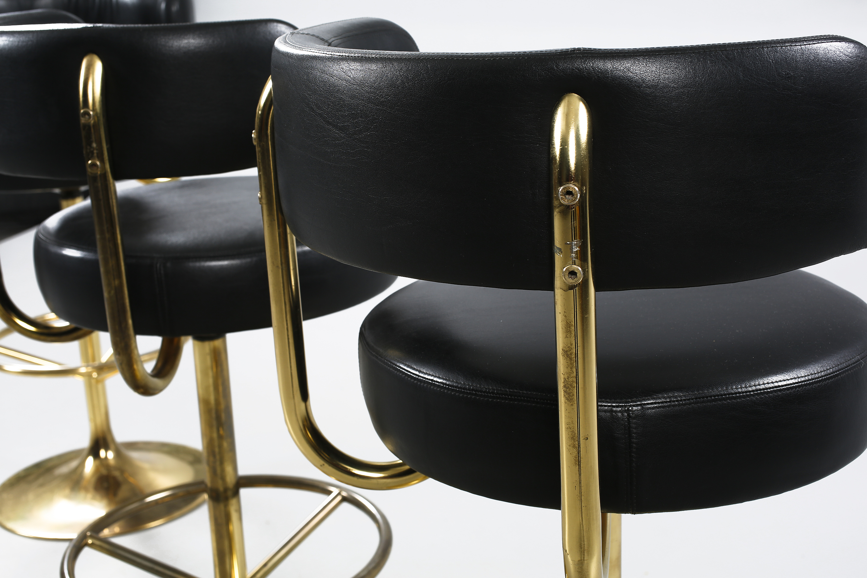 Three "Jupiter", bar stools, deisgned by Börje Johansson for Johanson