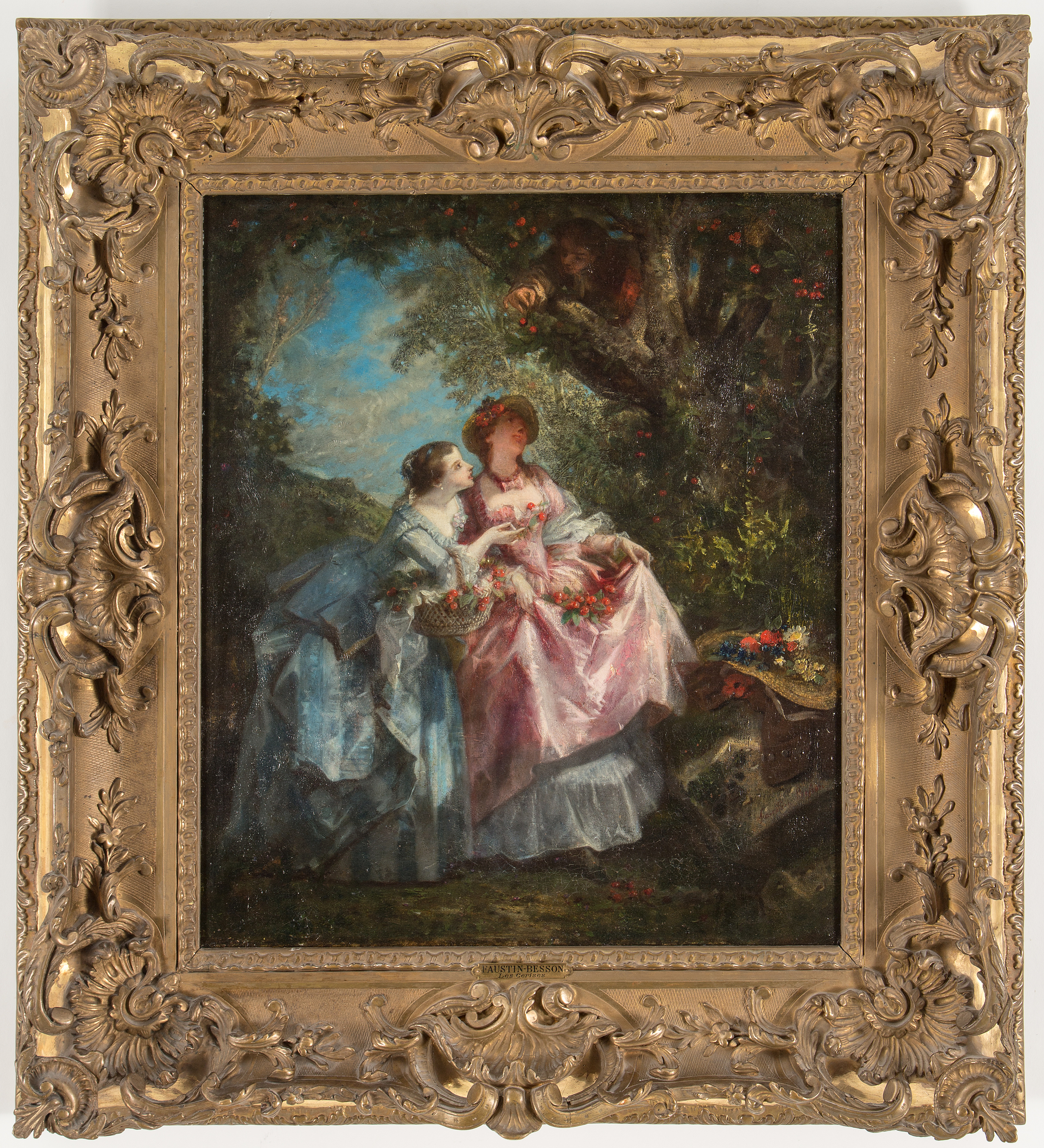 FAUSTIN BESSON, oil on canvas, signed. - Bukowskis