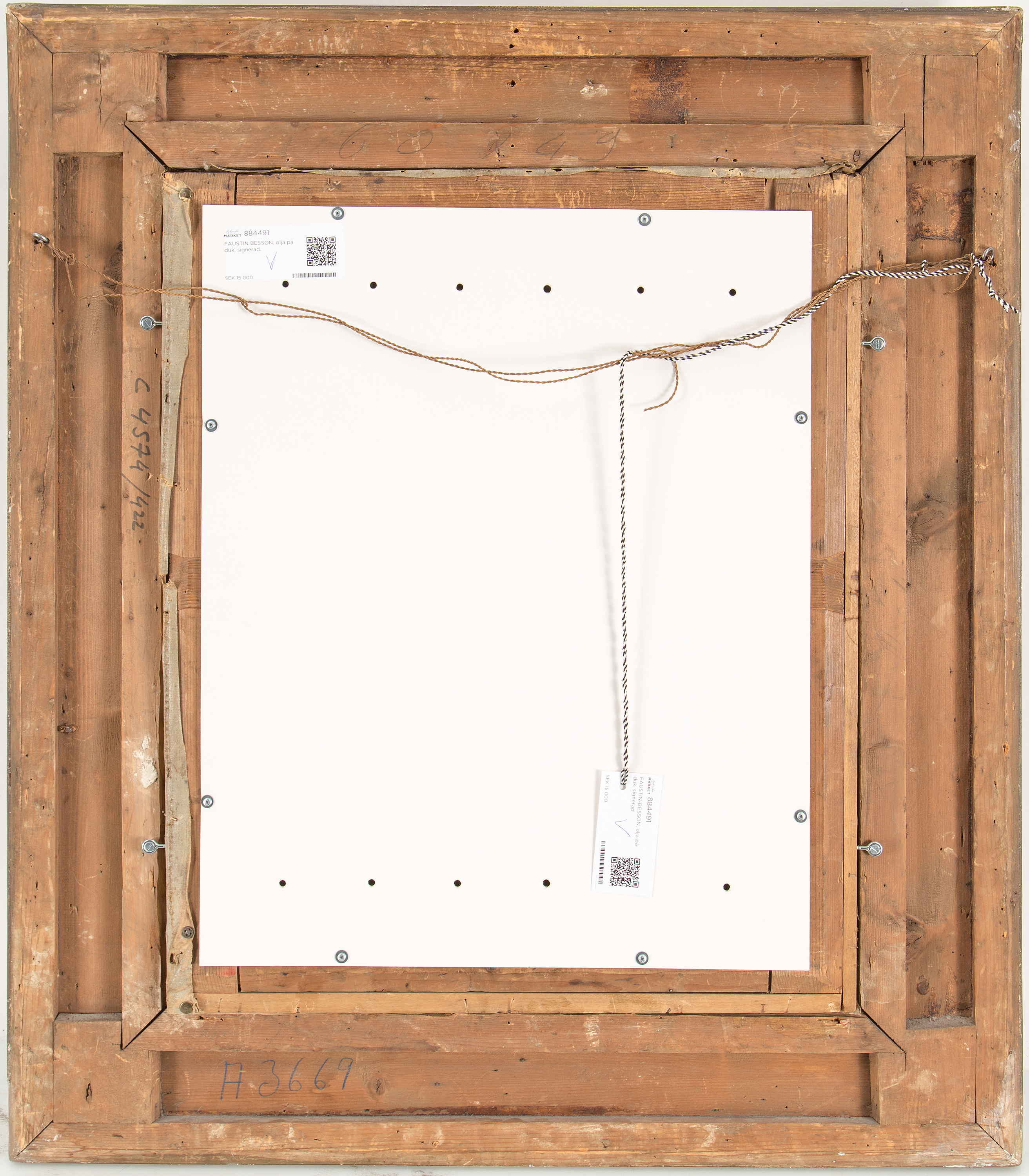 FAUSTIN BESSON, oil on canvas, signed. - Bukowskis