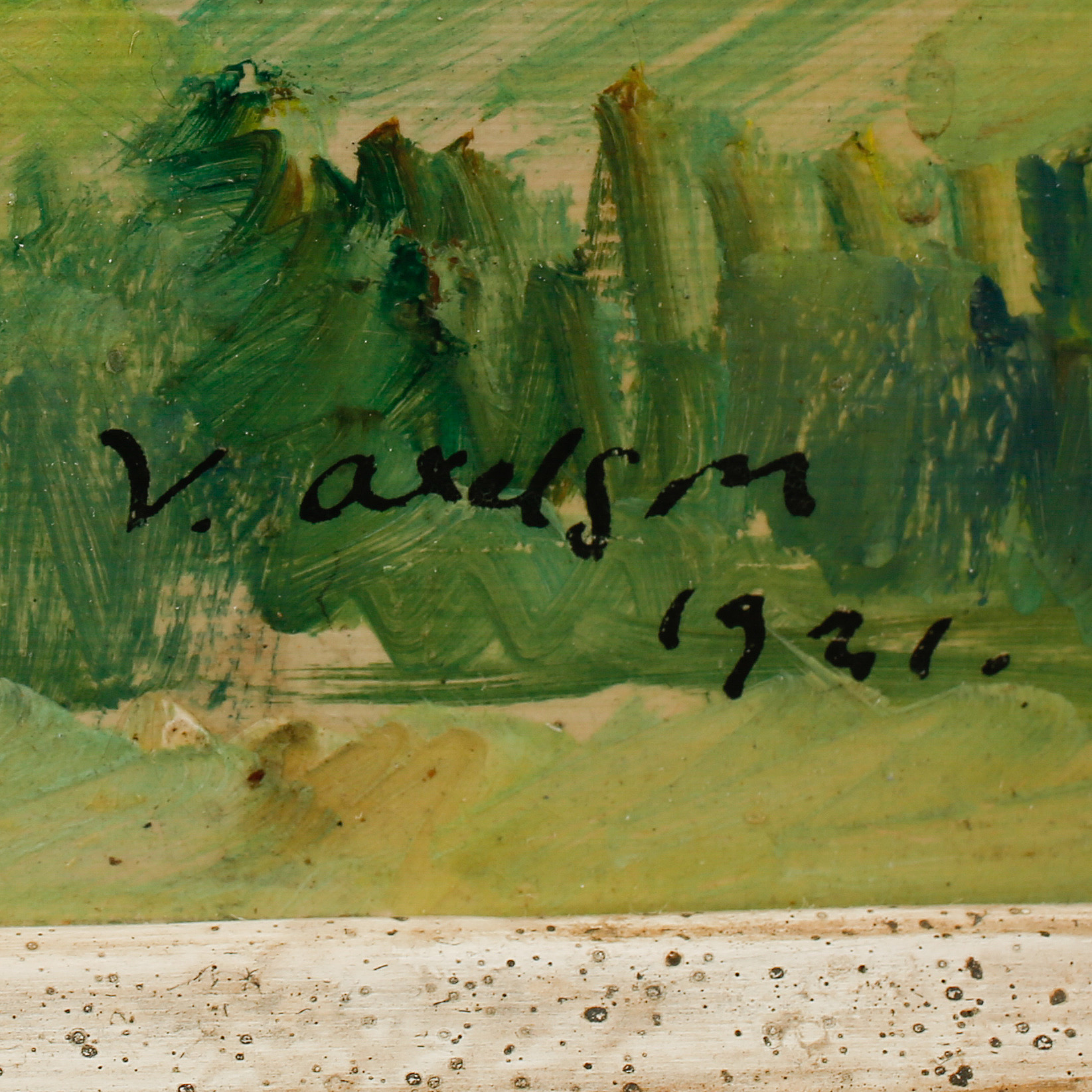 VICTOR AXELSON, oil on panel, signed and dated 21. - Bukowskis