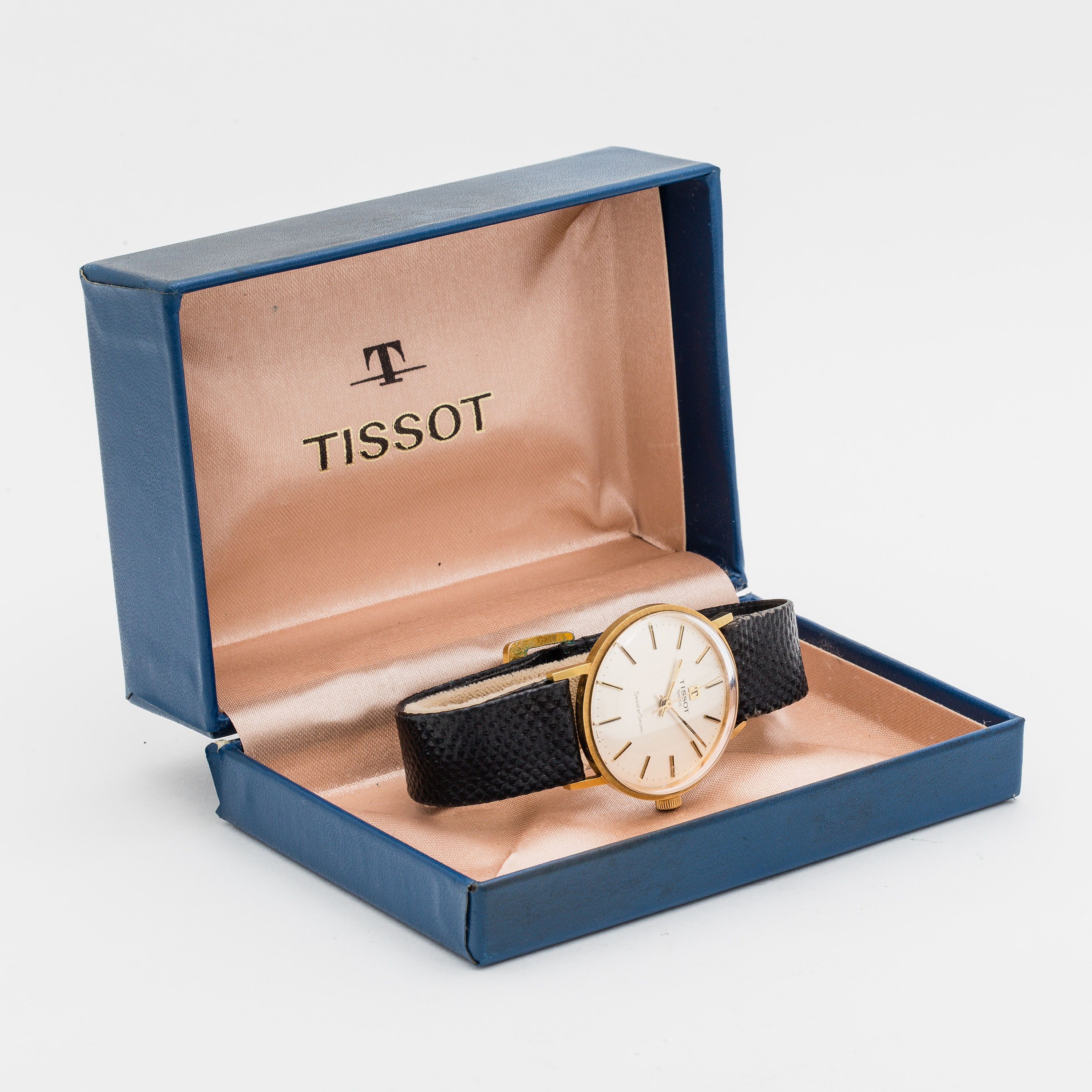 Montre Ancienne Tissot Seastar Seven - Mécanique Manuelle - Boîtier Et Bracelet Acier Inoxydable Argenté - Occasion