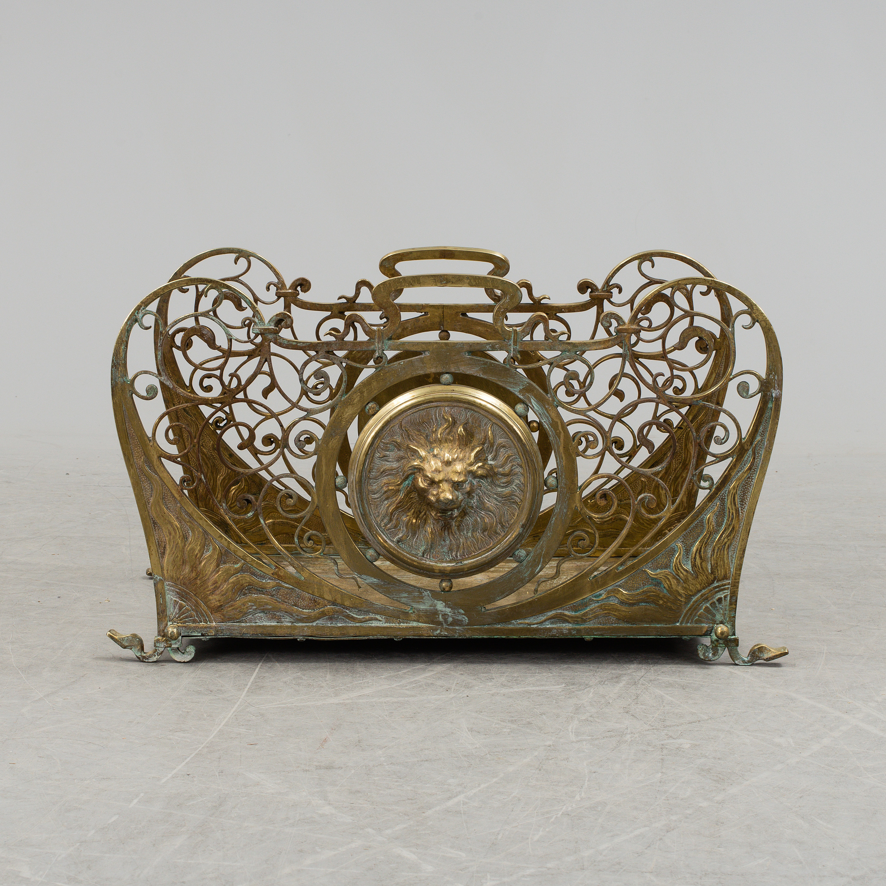 log holder brass