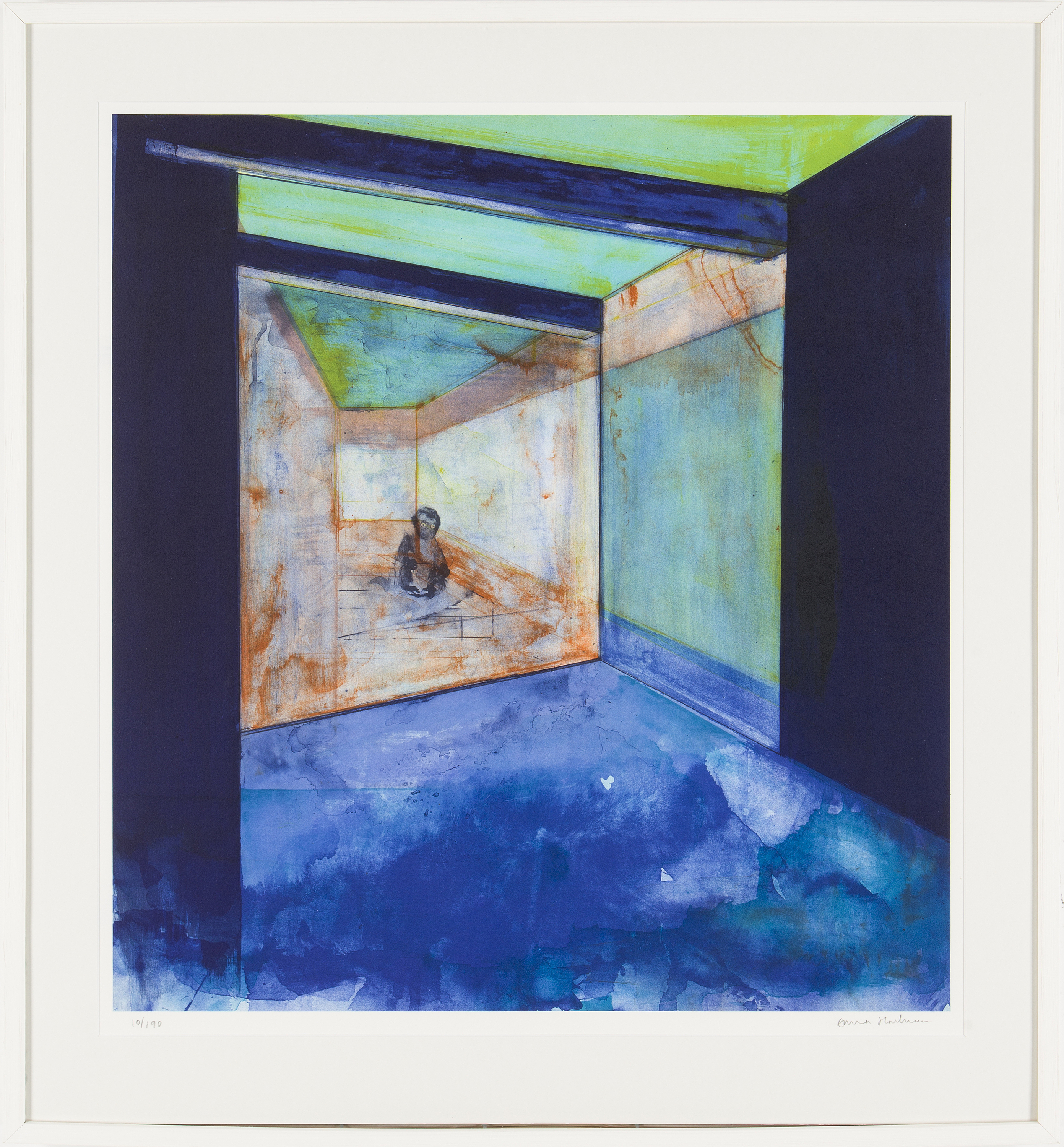 EMMA HARTMANN, Backroom, a litograph i colors, signed and numbered  10190. - Bukowskis