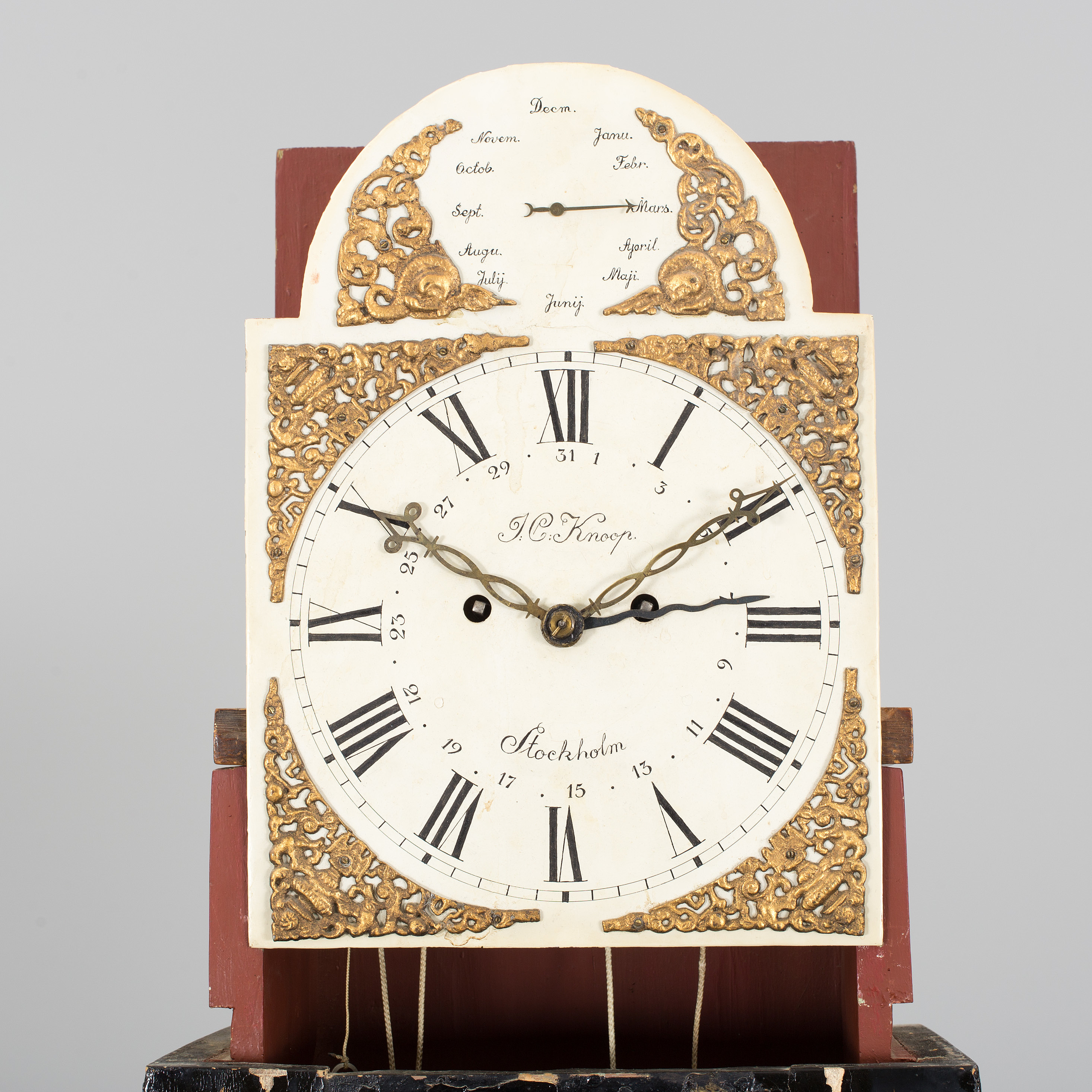 An early 1800s grandfather clock. Bukowskis