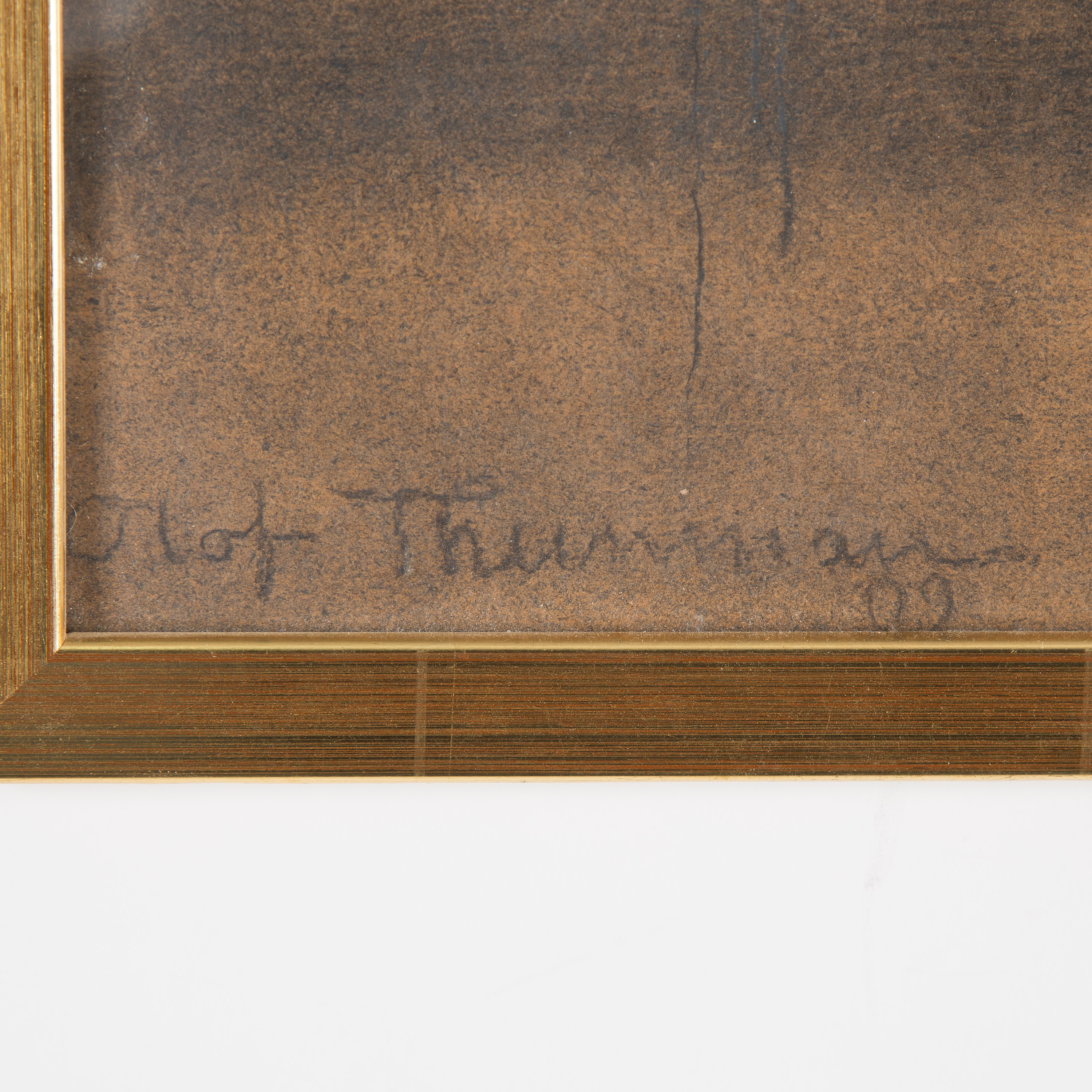 OLOF THUNMAN, drawing, coal, signed and dated -09. - Bukowskis