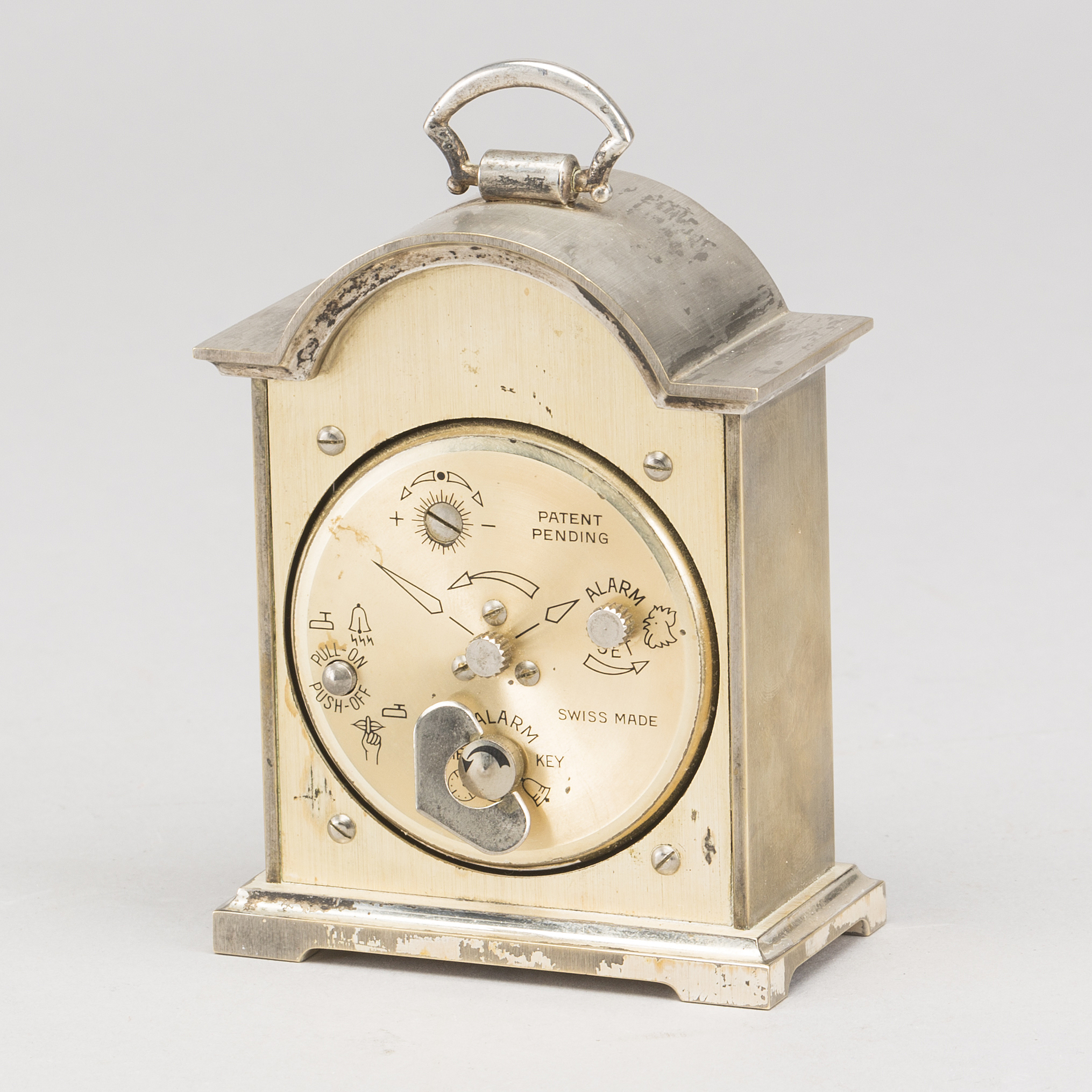 SWIZA, tempus fugit, carriage alarm clock, Bukowskis