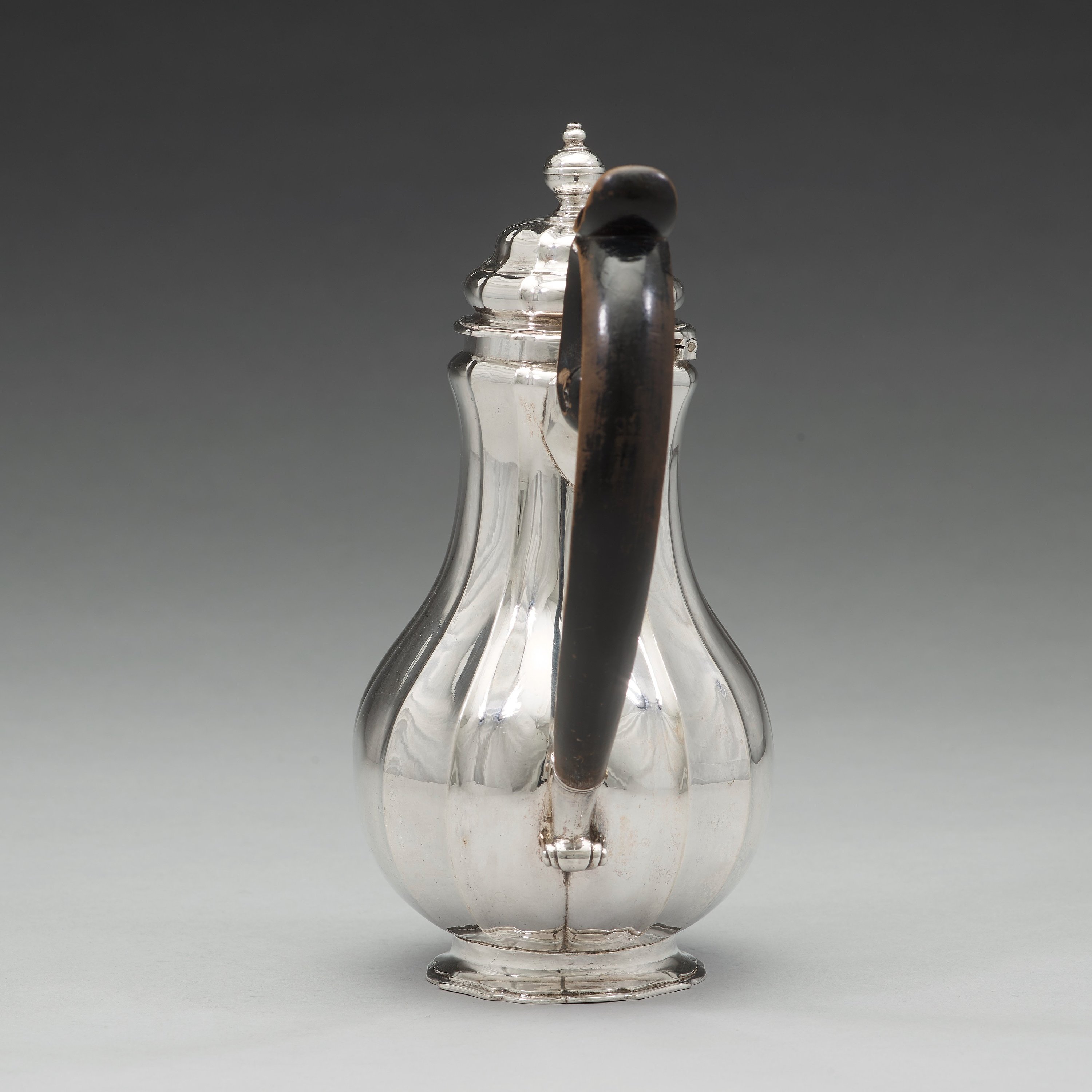 A Swedish mid 18th century silver coffeepot, mark of Wilhelm Andreas