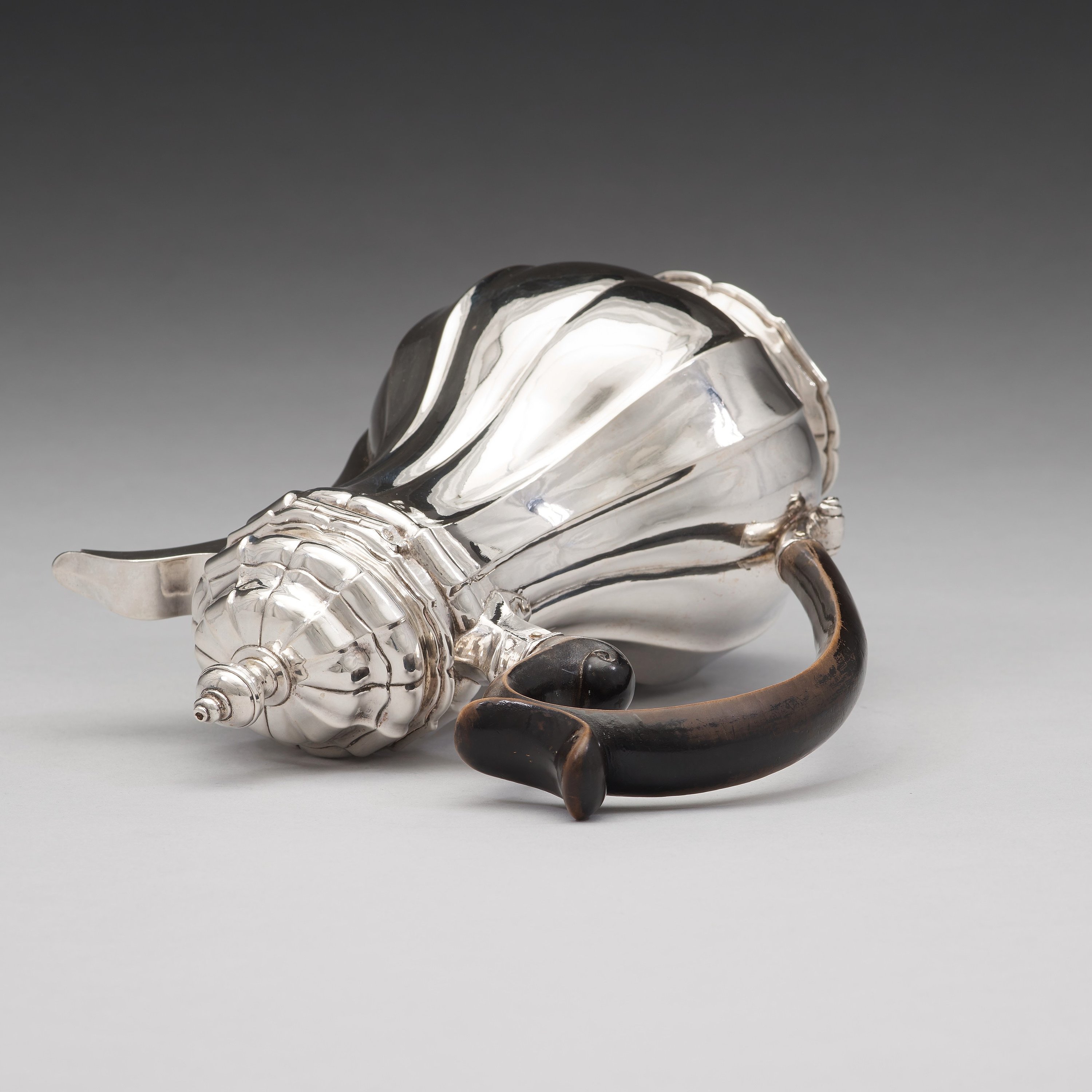 A Swedish mid 18th century silver coffeepot, mark of Wilhelm Andreas