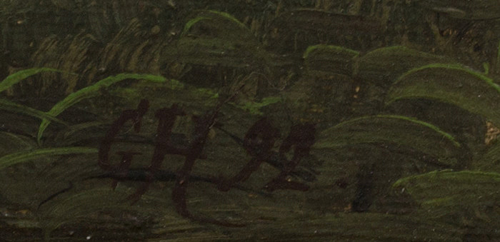 UNKNOWN ARTIST, oil on canvas, signed CH- 99. - Bukowskis