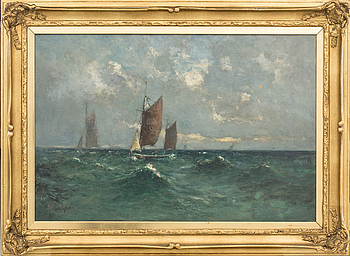 UNKNOWN ARTIST, oil on canvas, signed. - Bukowskis