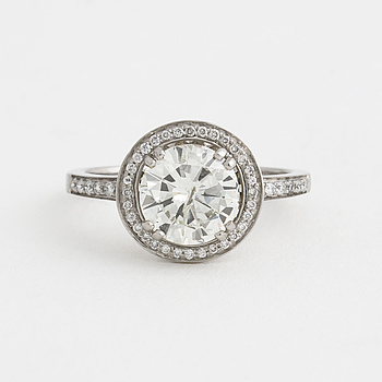 RING, med briljantslipade diamant ca 2,00 ct.