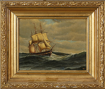 UNKNOWN ARTIST, oil on canvas, signed MA? and dated (18)-92. - Bukowskis